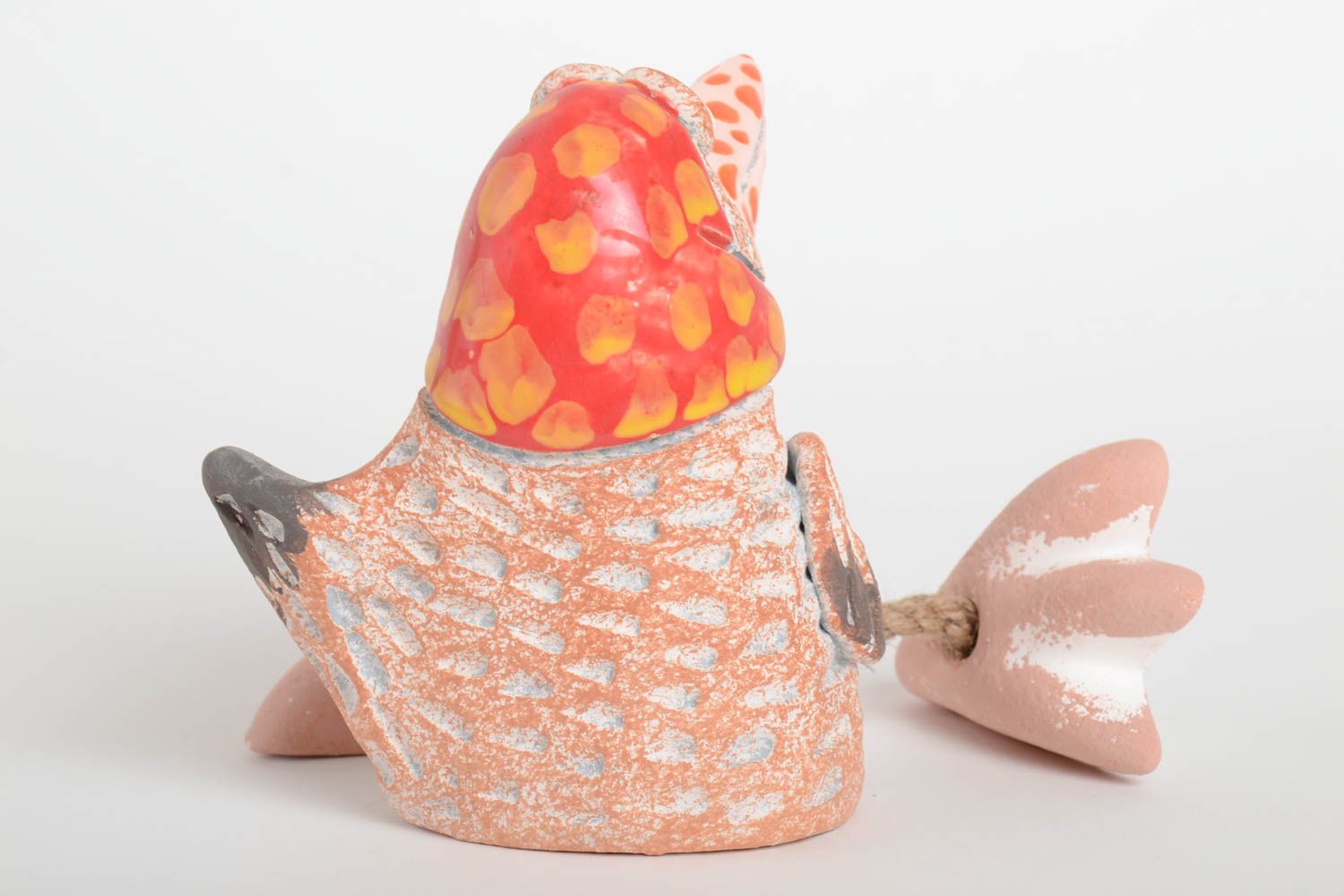 Kinder Spardose handgemachte Keramik Geschenk für Kinder Ton Deko Vogel bunt foto 5