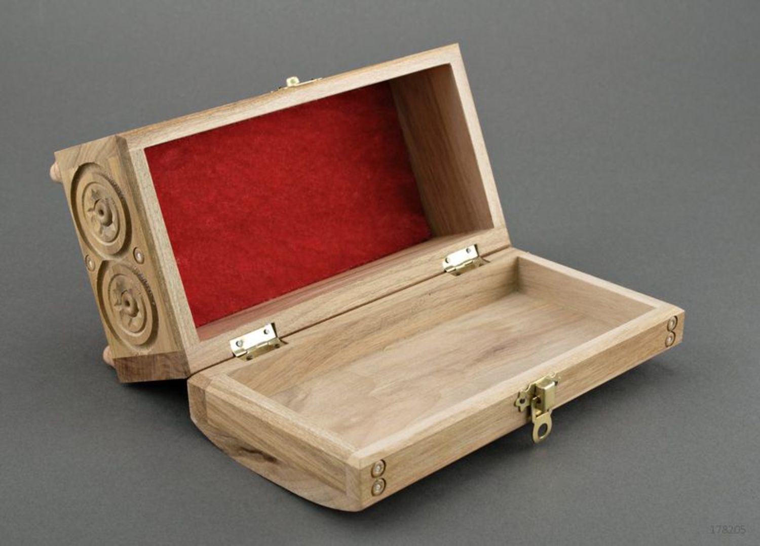 Boîte rectangle en bois photo 4