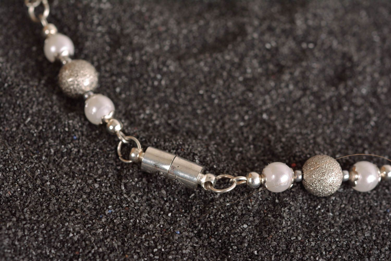 Handmade jewelry bead harness glass bead necklace handmade accessories photo 5
