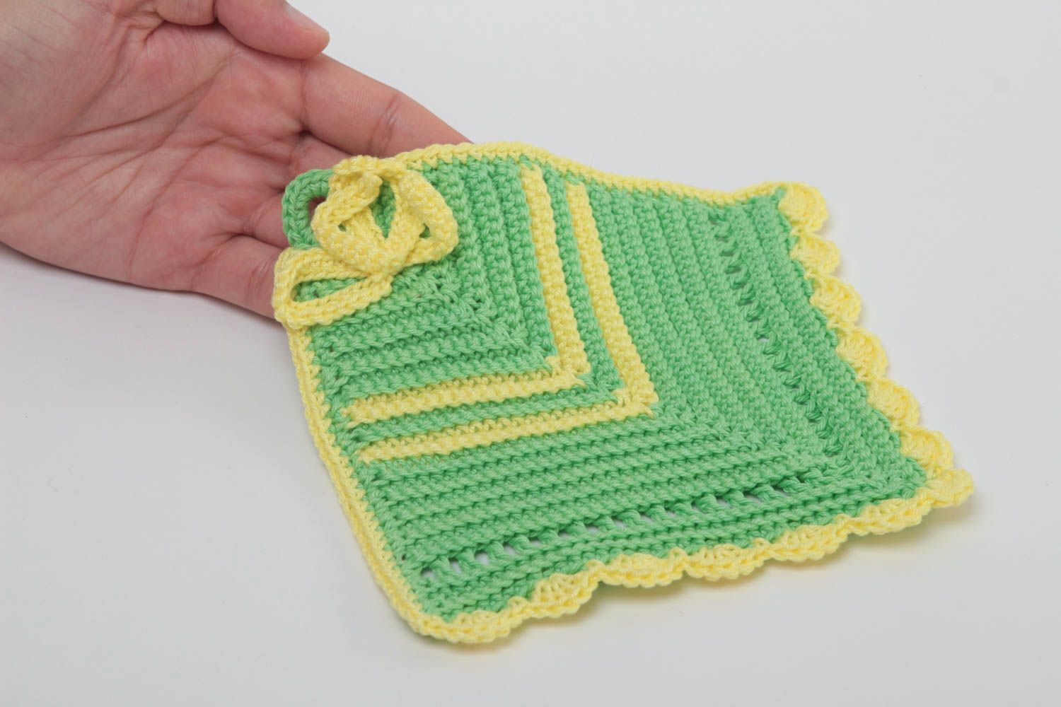 Accesorio tejido a crochet para cocina agarrador de ganchillo regalo original foto 5
