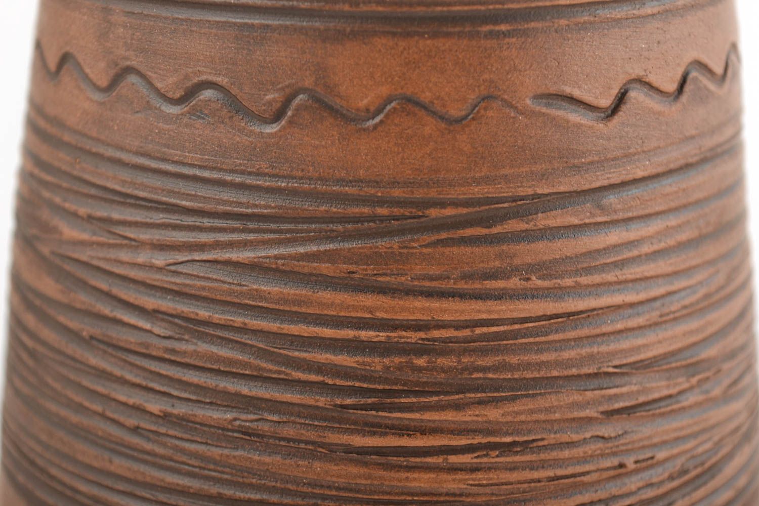 Tasse céramique Mug original fait main 50 cl marron pour thé Vaisselle design photo 6