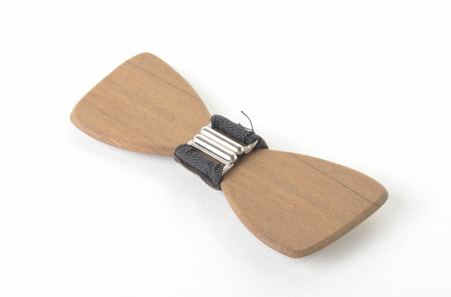 Geschnitzte Fliege aus Holz handmade Accessoire für Männer Krawatte Fliege     foto 3