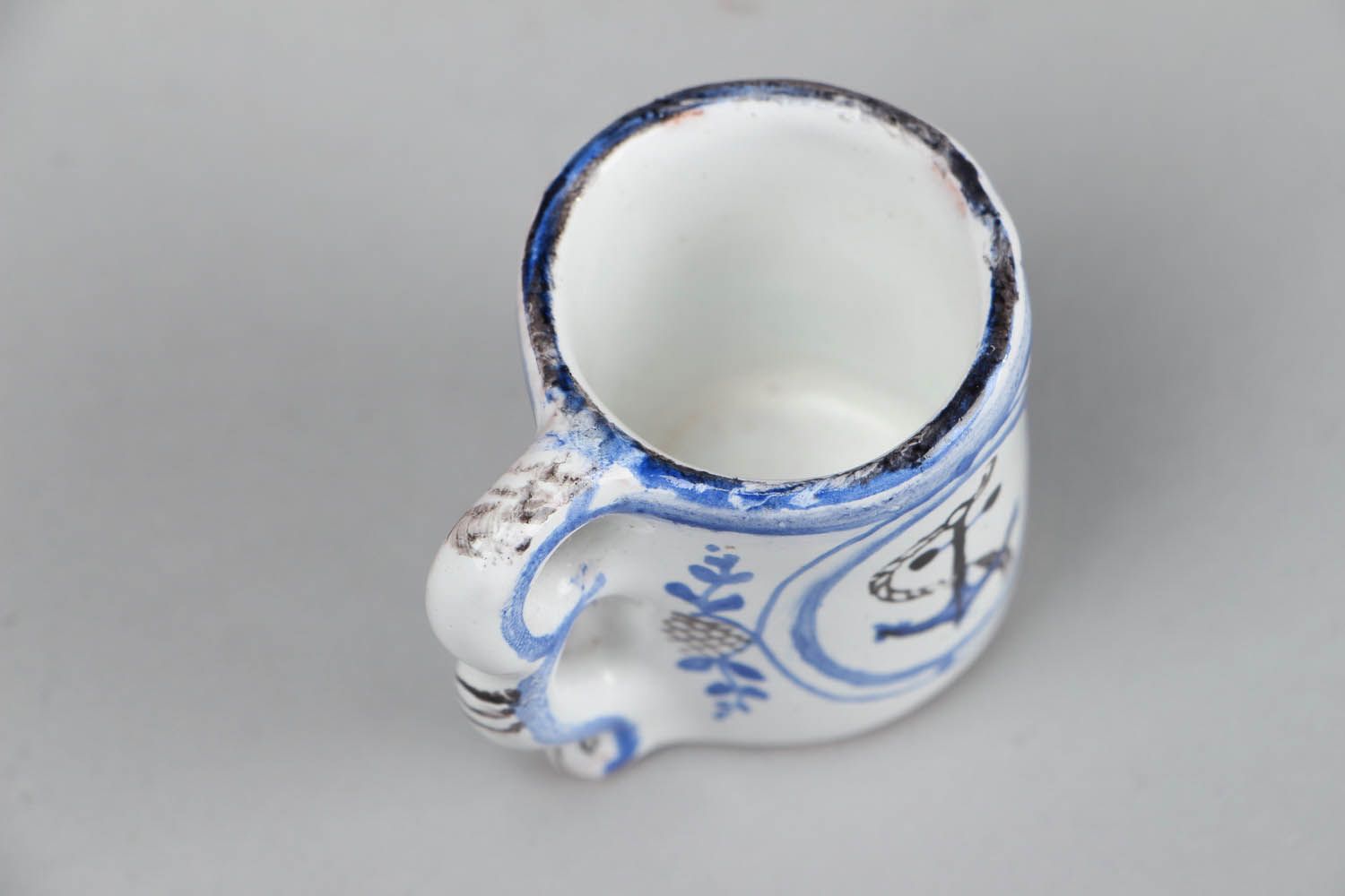 Taza de cerámica decorativa foto 3