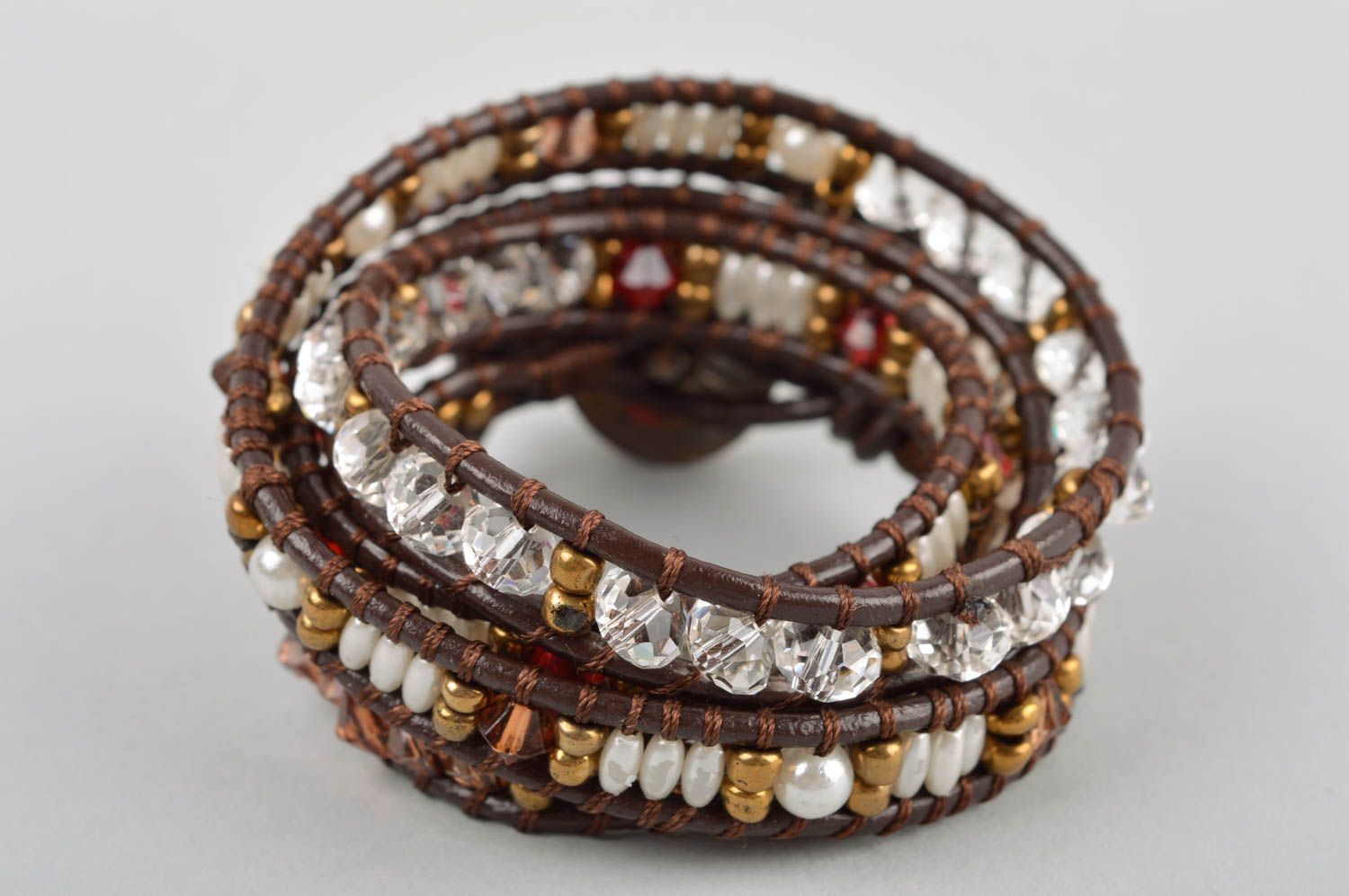Handmade bracelet designer accessories beaded jewelry wrap bracelet gift for her photo 2