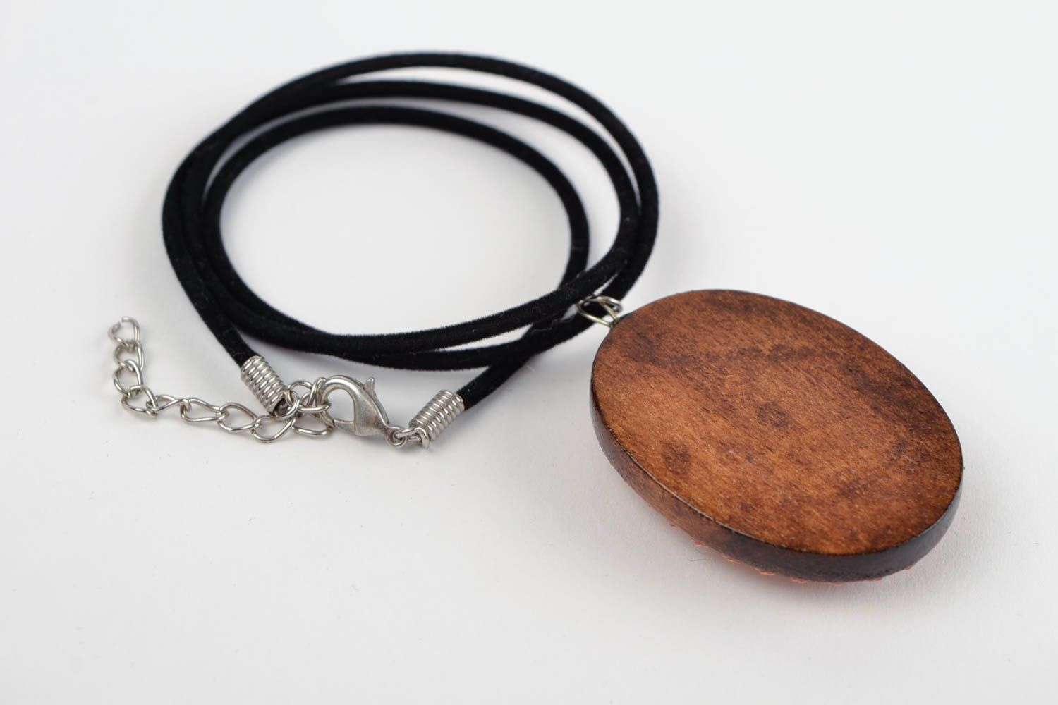 Pendant necklace handmade pendant wooden jewelry wood pendant designer jewelry photo 5