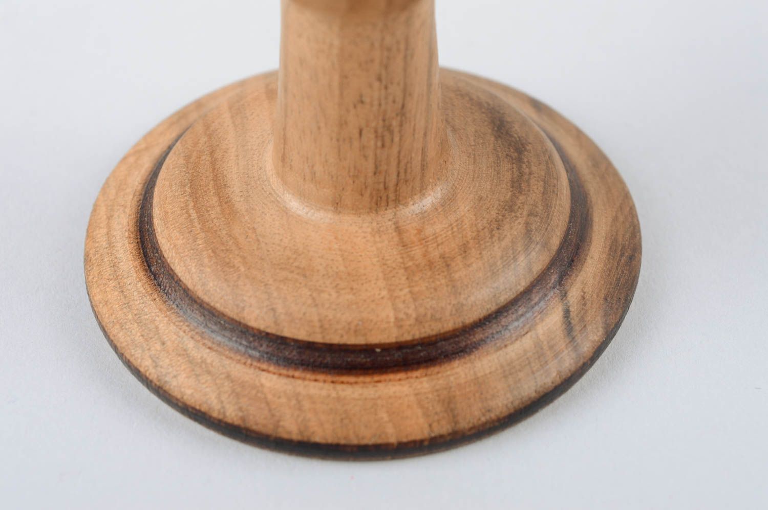 Деревянный бокал ручной работы декор для дома деревянная посуда на 150 мл фото 4