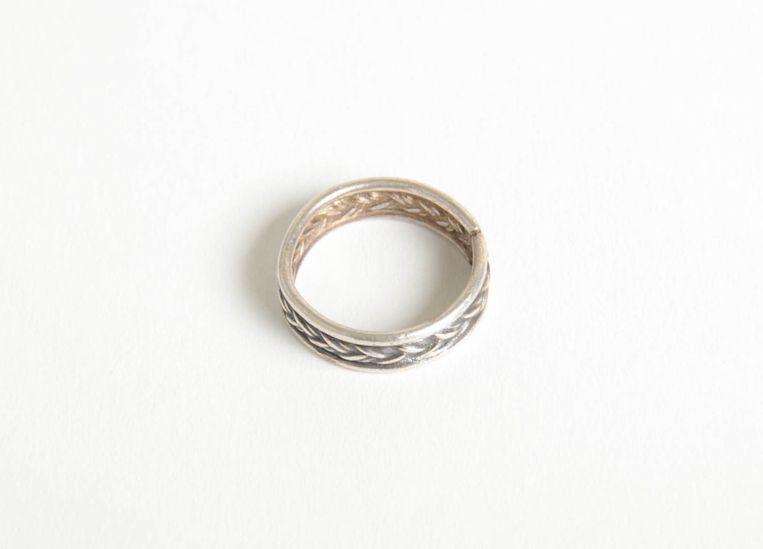 Handmade Damen Modeschmuck Accessoire für Frauen Schmuck Ring aus Metall  foto 5