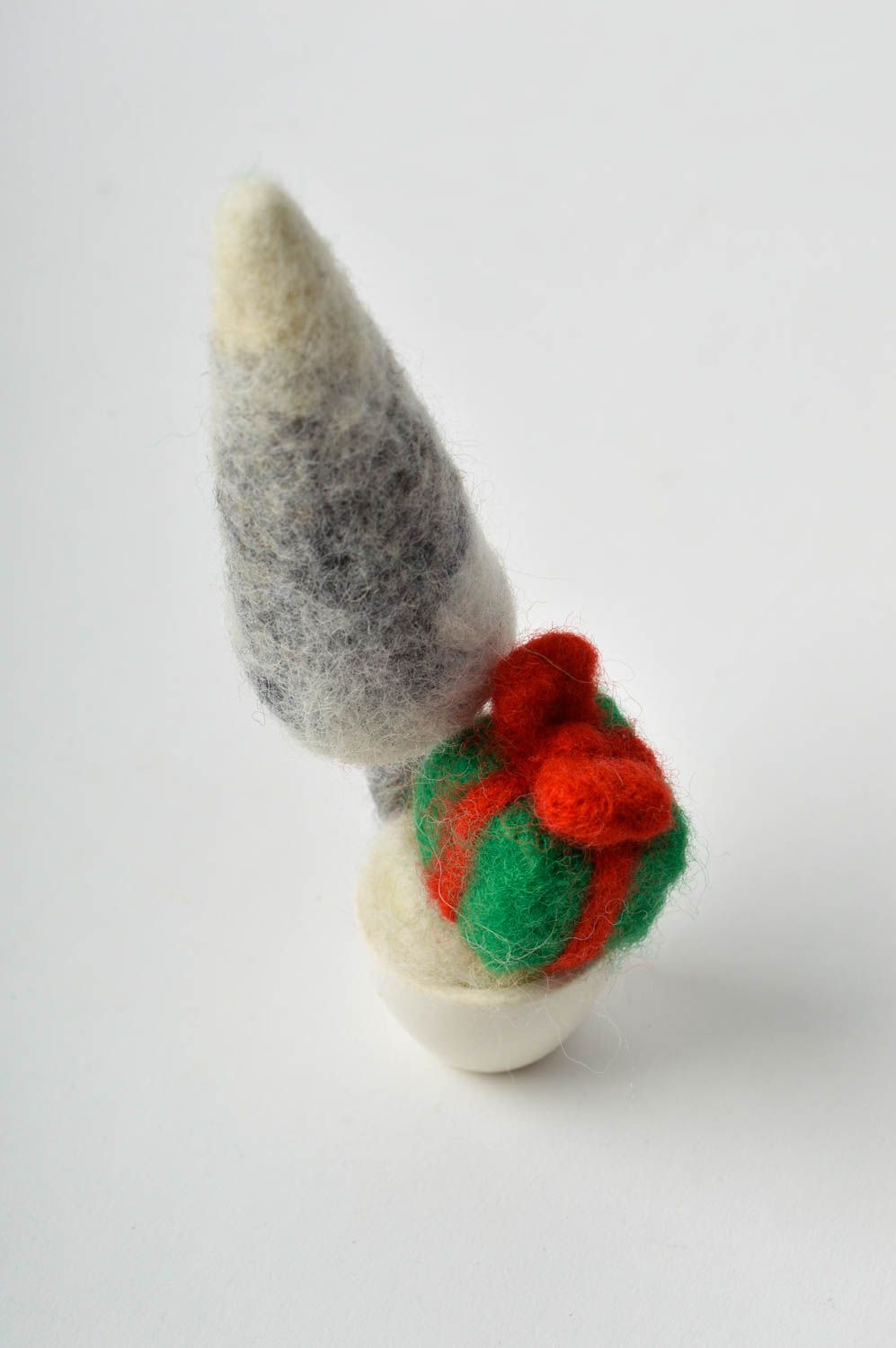 Jouet en laine feutrée Peluche faite main sapin original Cadeau pour enfant photo 5