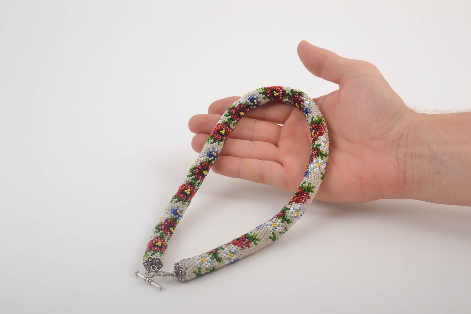 Collar hecho a mano de abalorios regalo perzonalisado collar de moda original foto 5