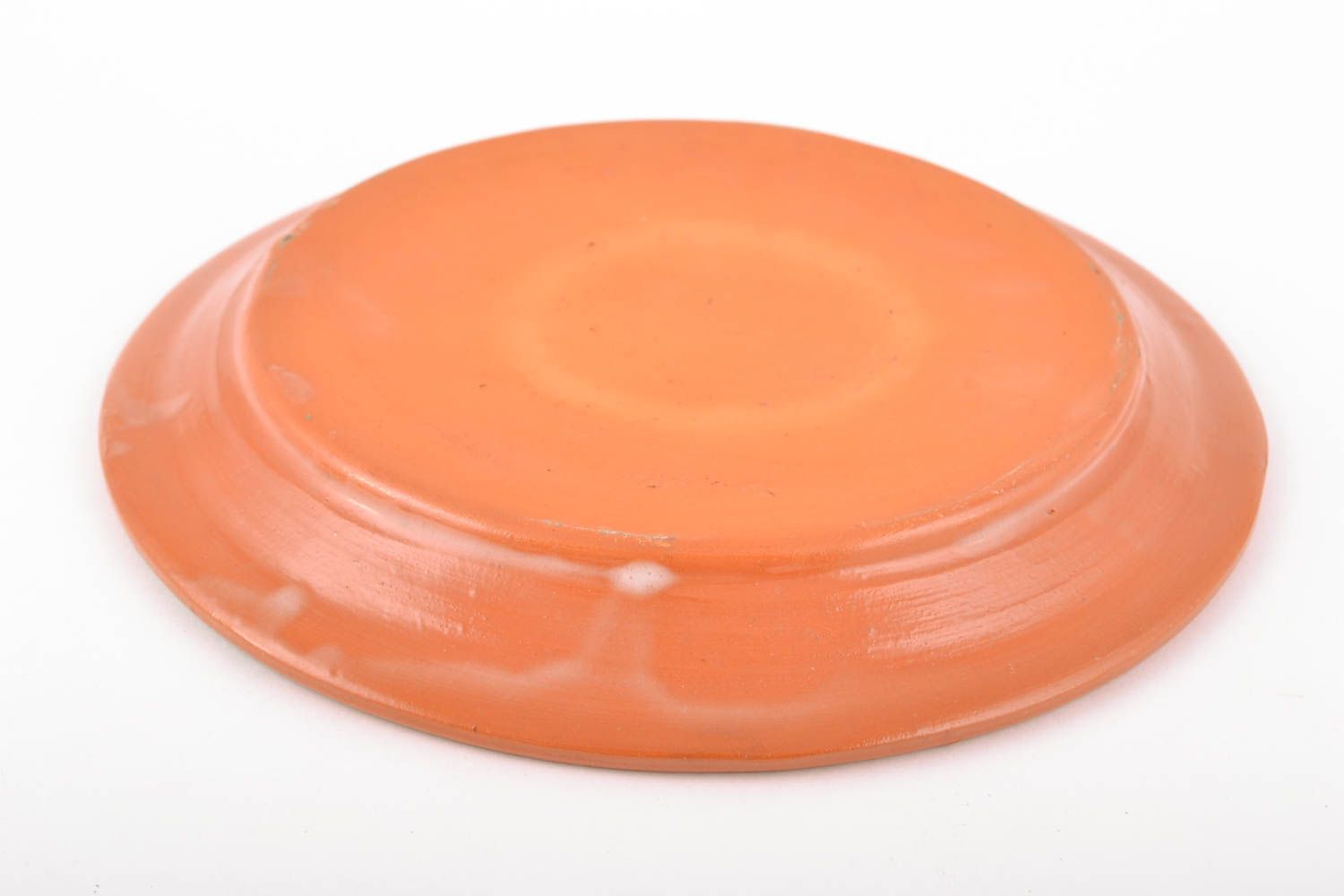 Керамическая тарелка в технике фляндровки с орнаментом фото 5
