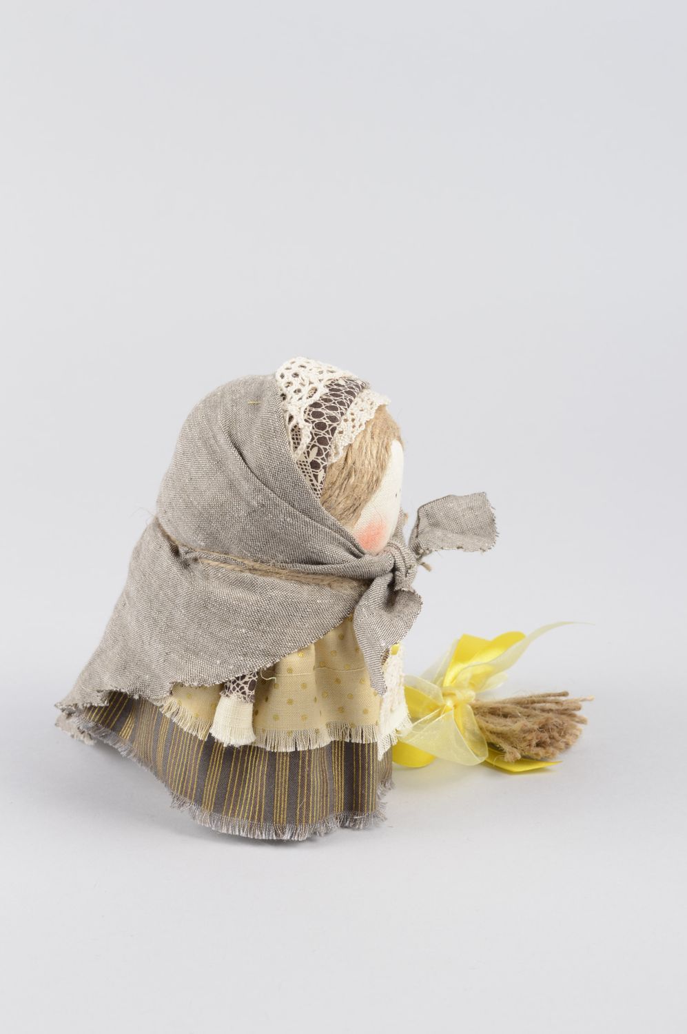Muñeca de trapo folkórica hecha a mano decoración de hogar regalo original foto 3