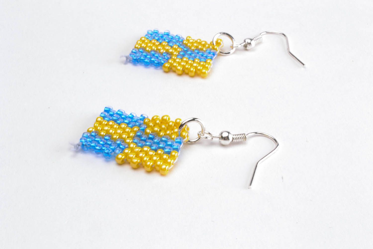 Earrings with polymer beads photo 3