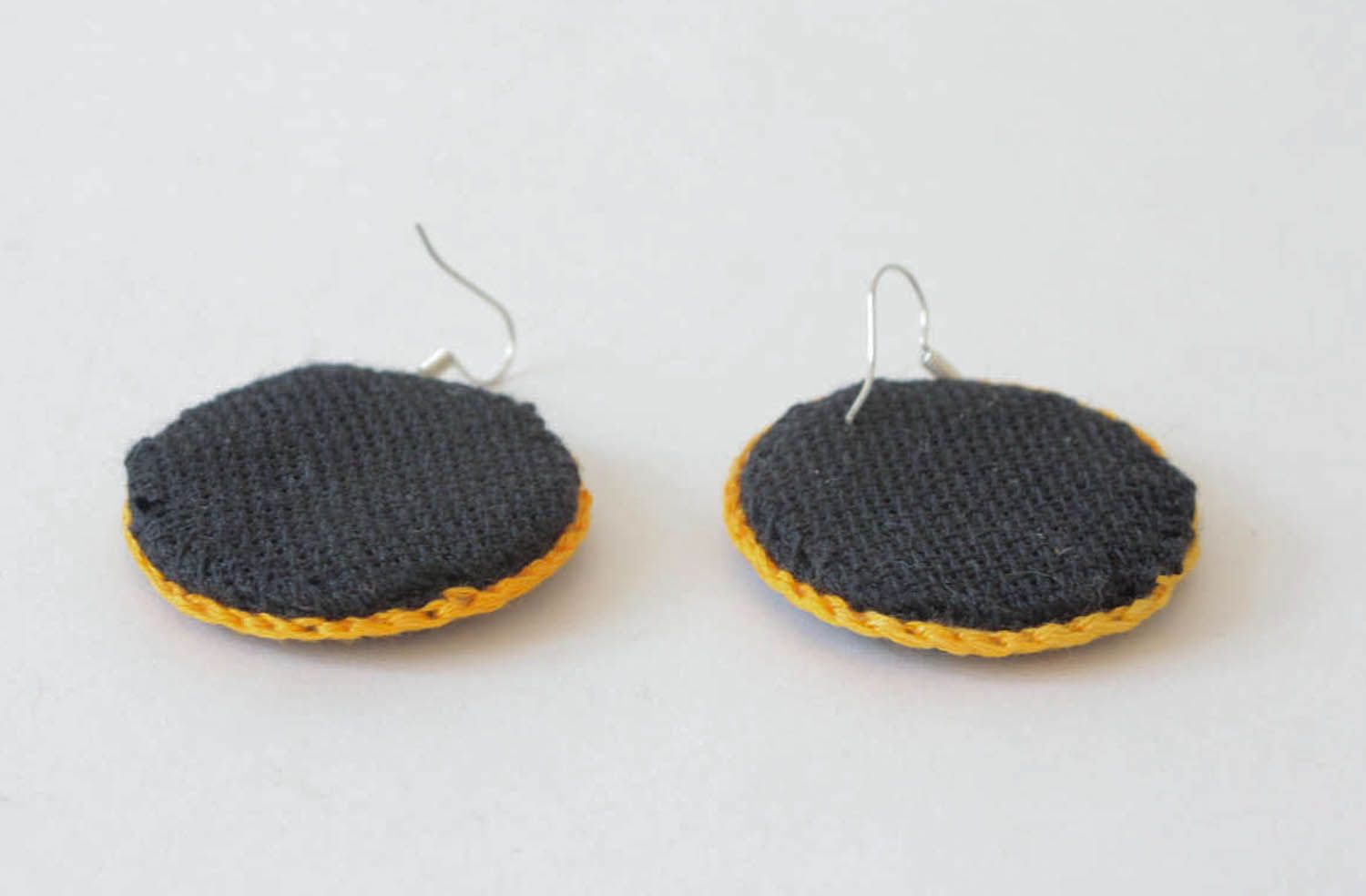 Embroidered earrings  photo 3