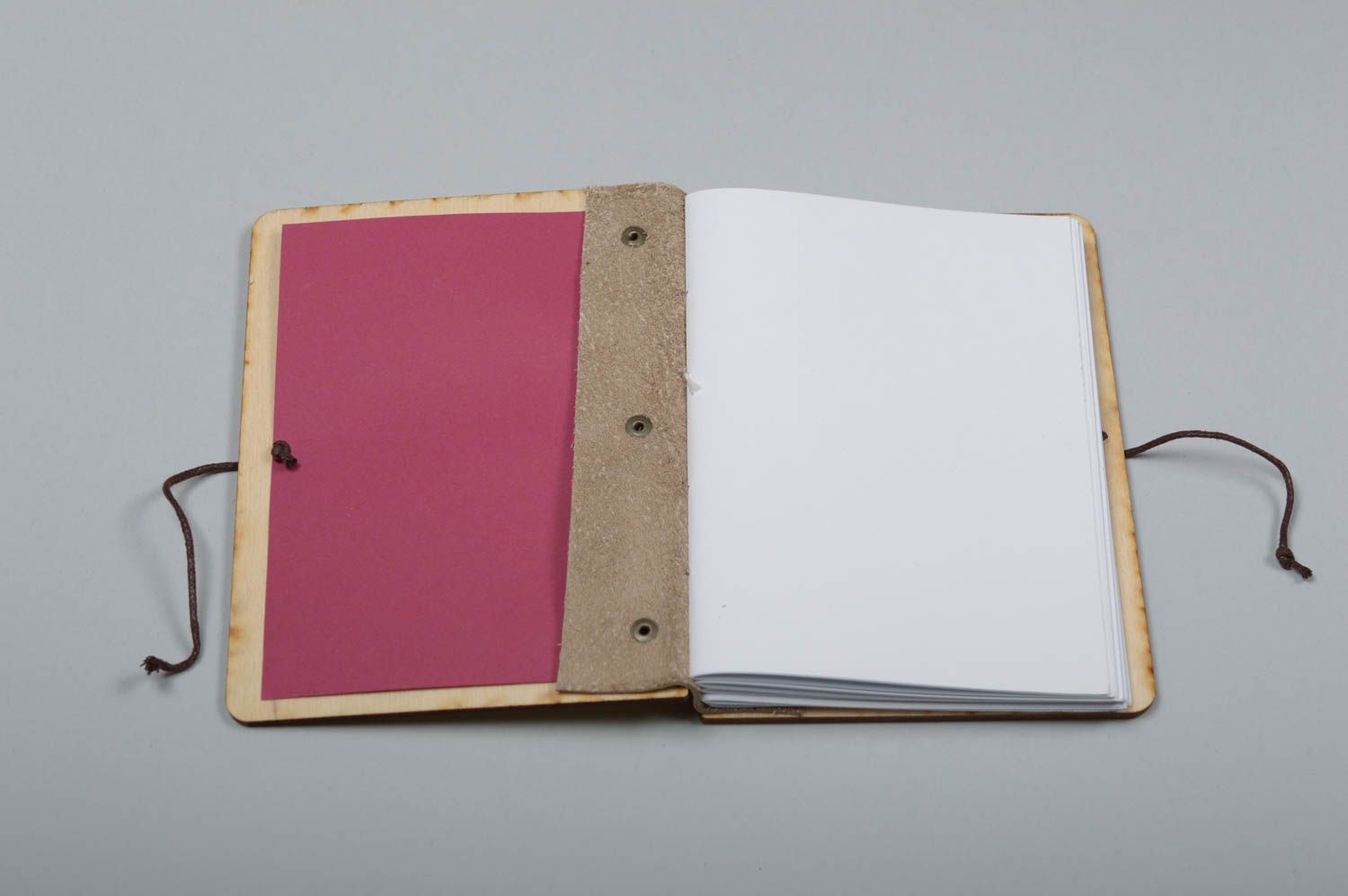 Libreta de notas artesanal de cuero y papel cuaderno de notas regalo original foto 2