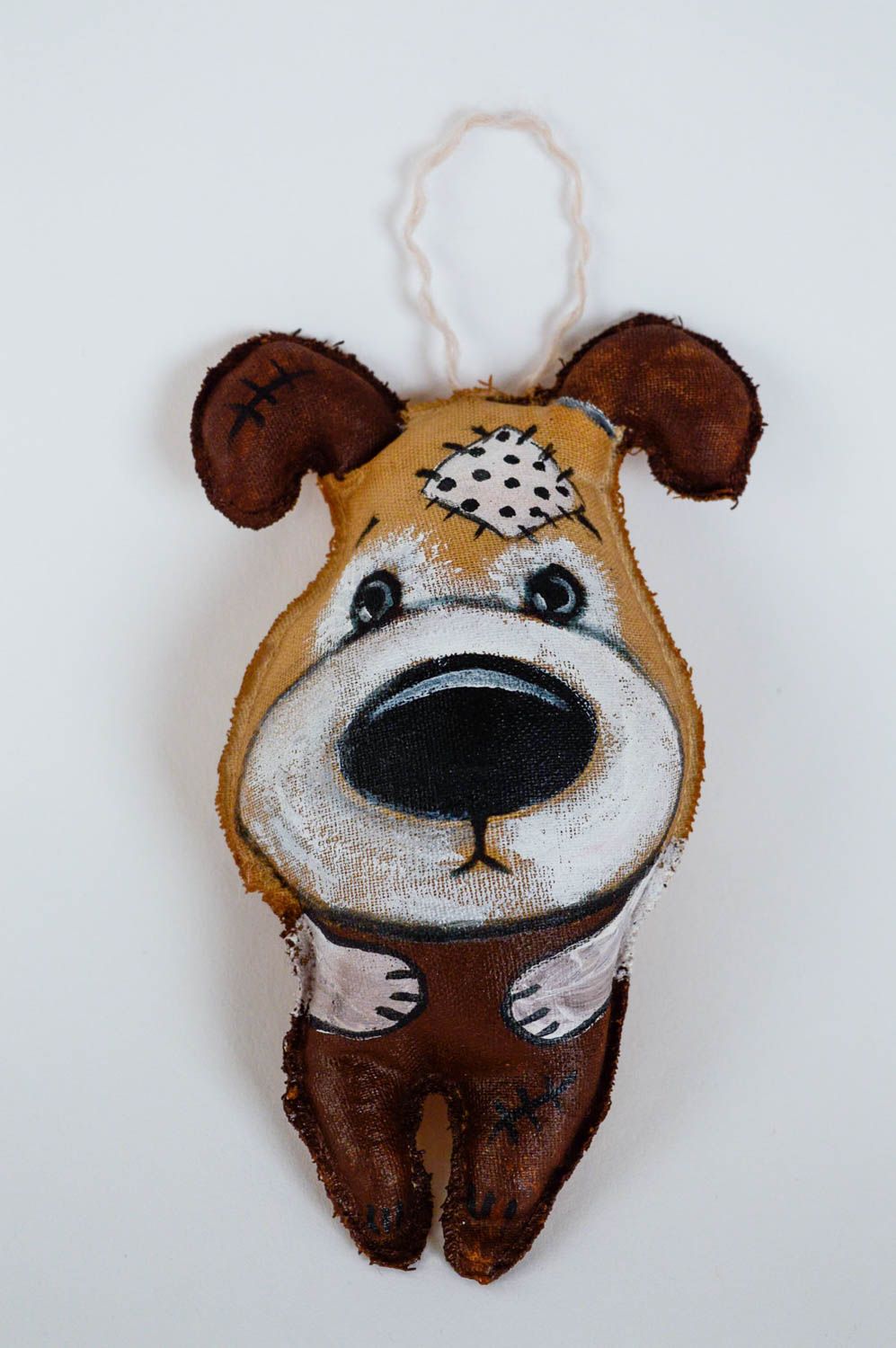 Aroma Kuscheltier Hund mit Schlaufe aromatisiert für Haus Interieur handmade foto 1
