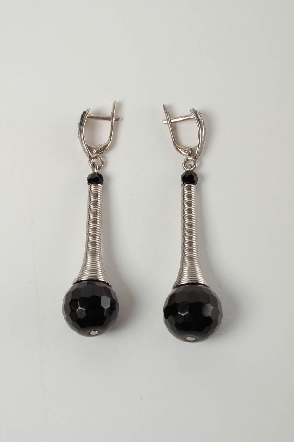 Handgemachter Schmuck silberne Ohrringe ausgefallener Ohrschmuck Frauen Ohrringe foto 1