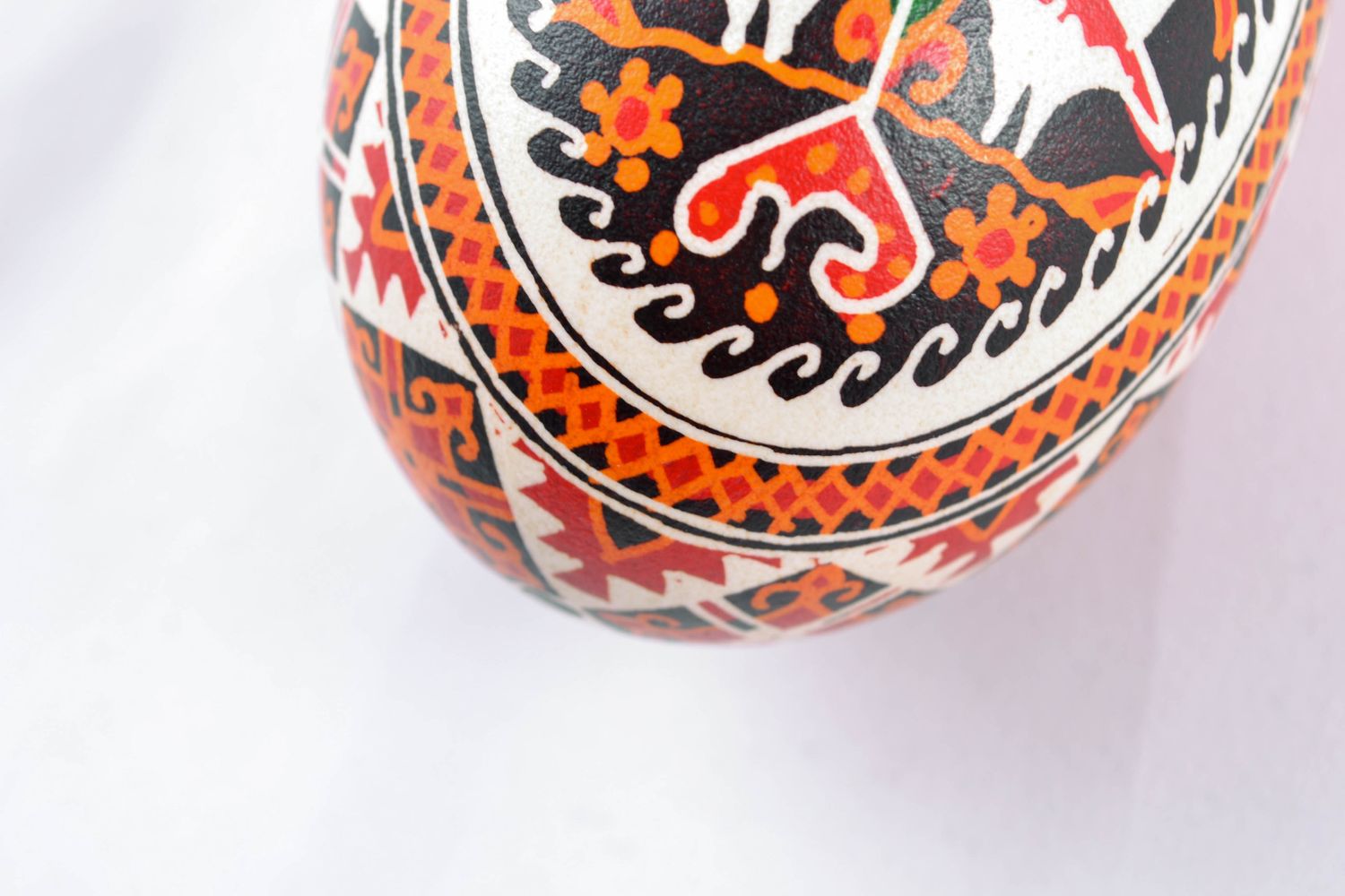 Яйцо к Пасхе с росписью в этническом стиле  фото 5