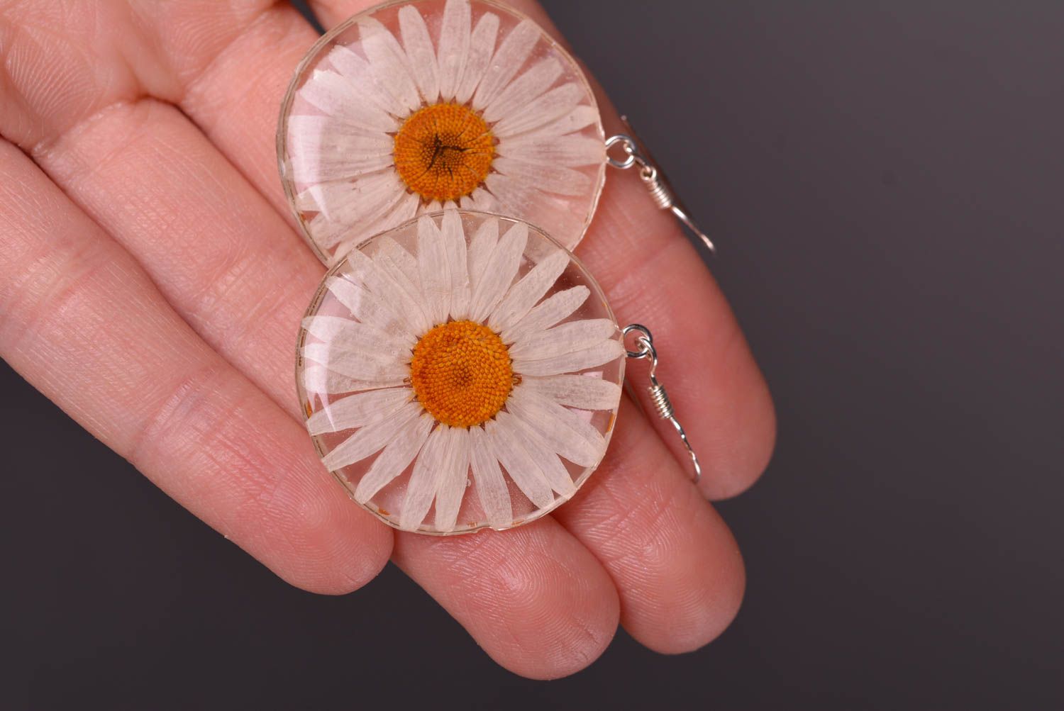 Flower earrings handmade botanic jewelry fashion bijouterie long earrings photo 2