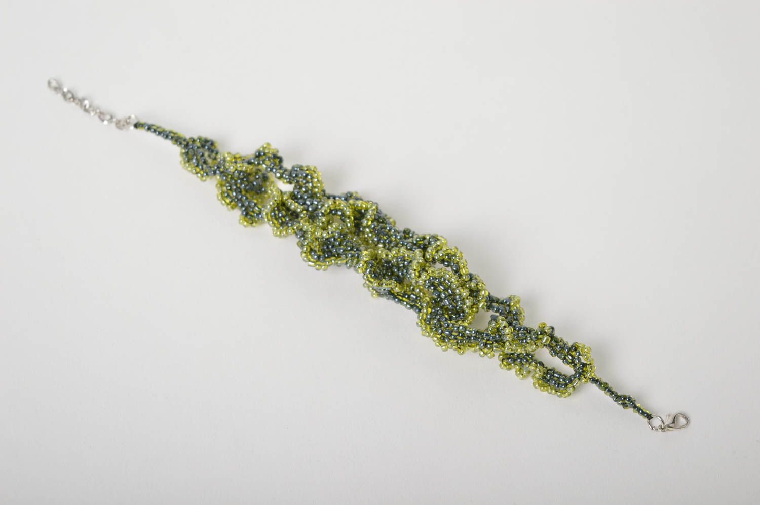 Браслет ручной работы браслет из бисера модная бижутерия кудрявые водоросли фото 2