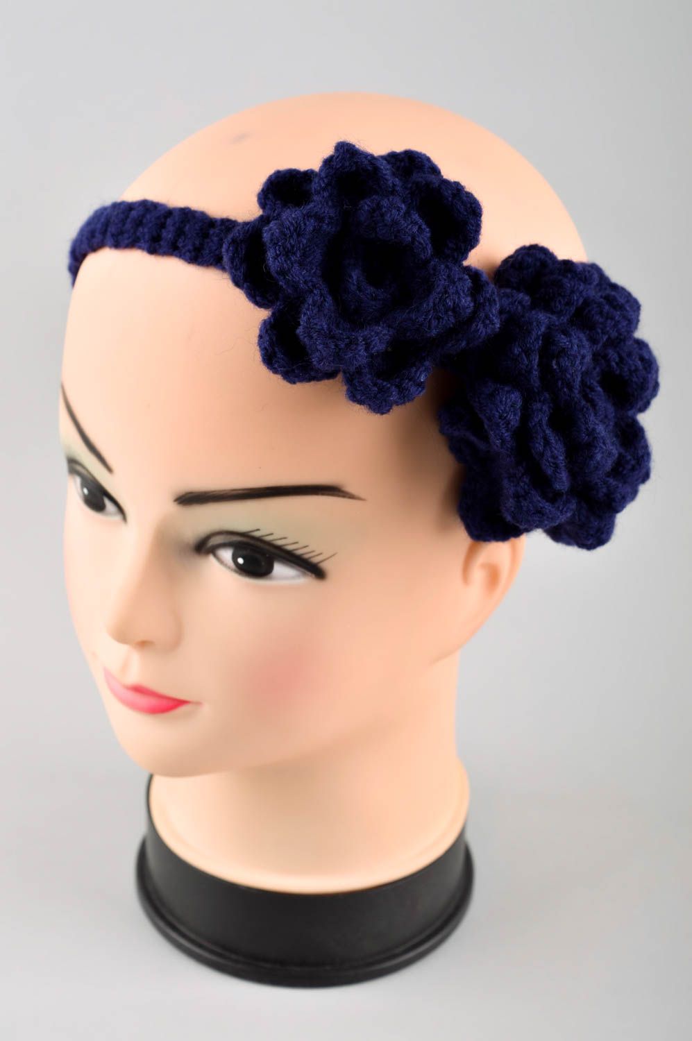 Handmade headband designer acessory gift ideas knitted hedband for girls photo 2