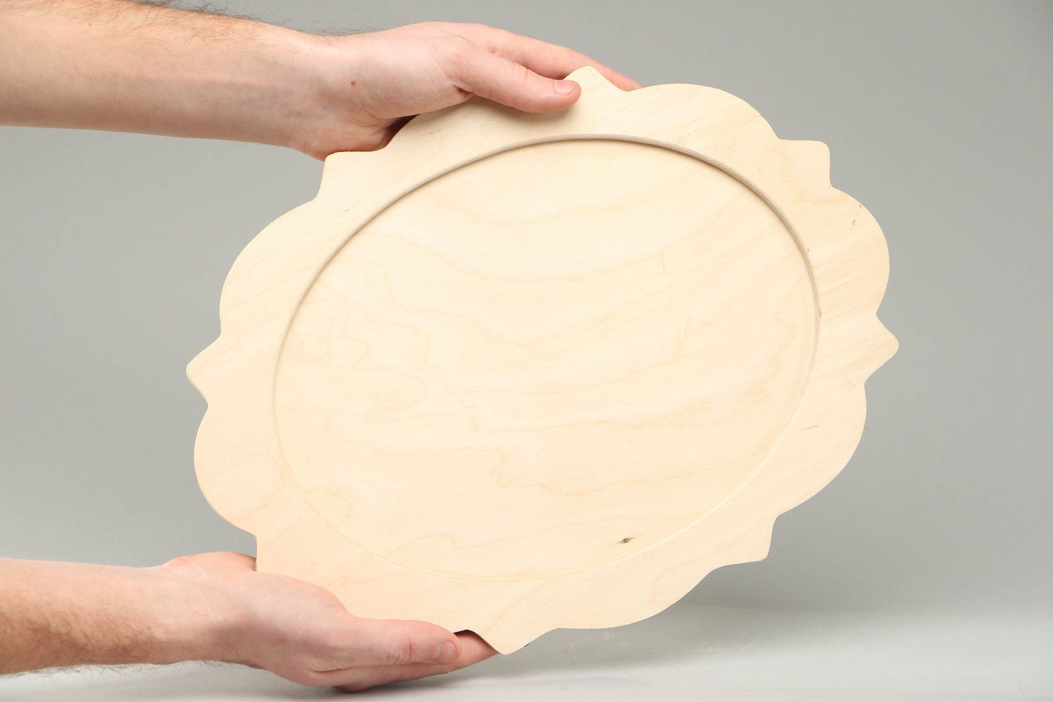 Platte aus Holz zum Bemalen foto 3