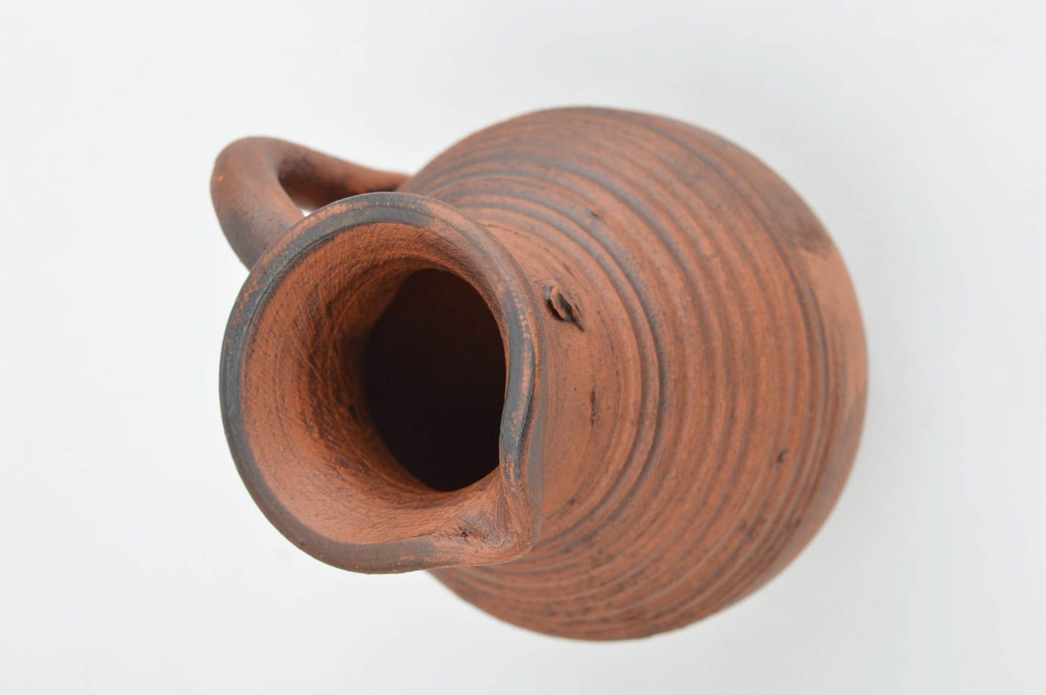 Wasserkrug Keramik handmade Öko Geschirr Wasser Kanne Ton Geschirr originell foto 5