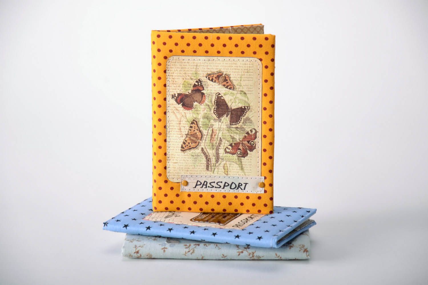 Passport cover made of cotton photo 1