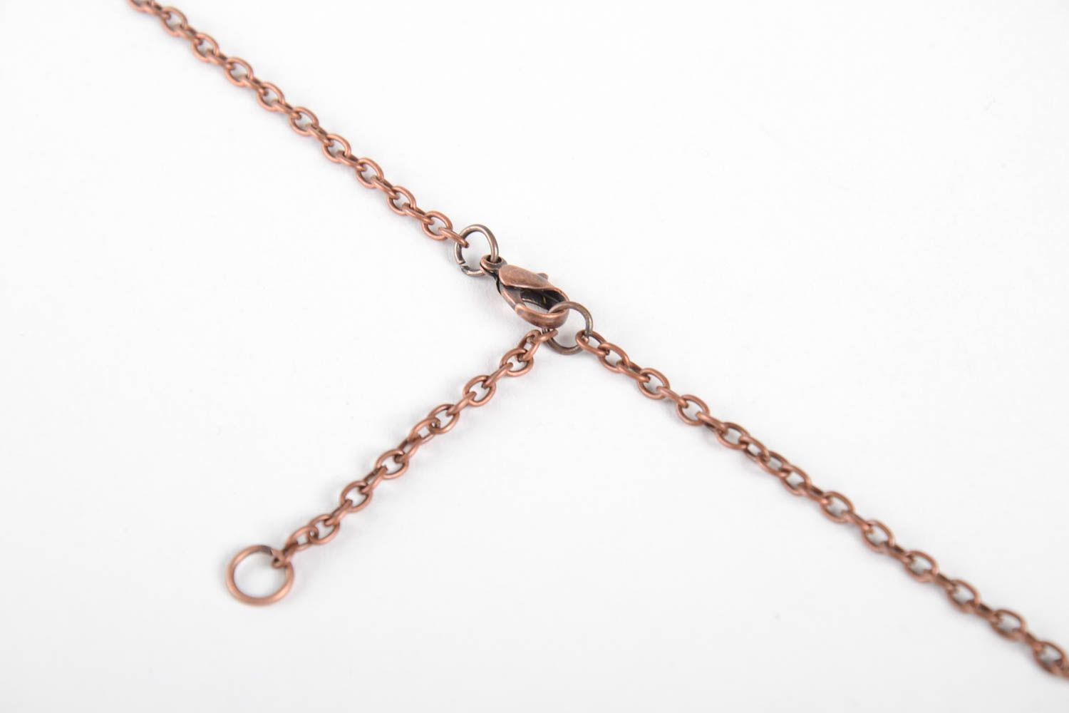 Handmade vintage pendant natural stone pendant copper jewelry copper pendant photo 4