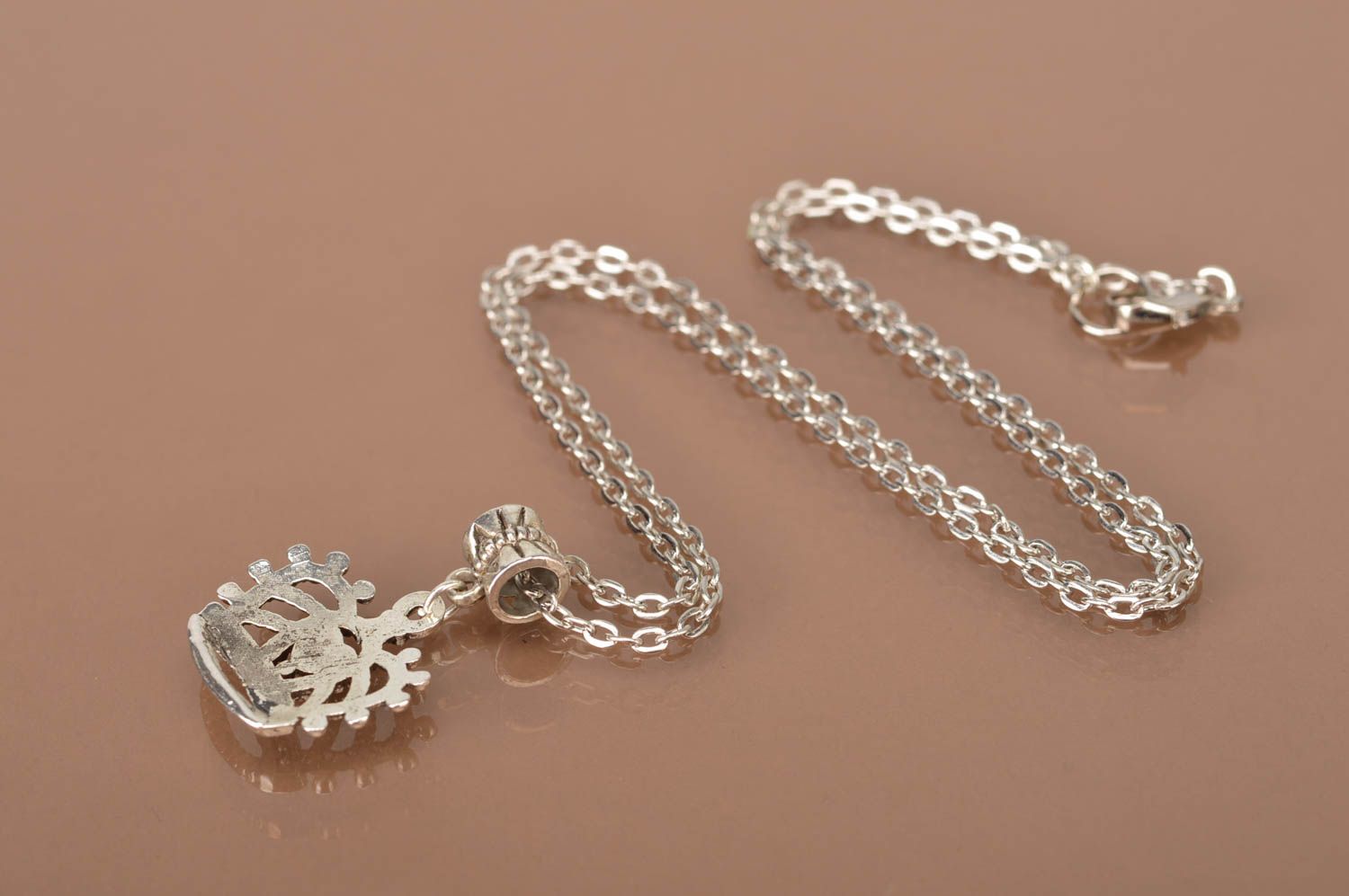 Stylish handmade metal pendant designer metal jewelry fashion accessories photo 4