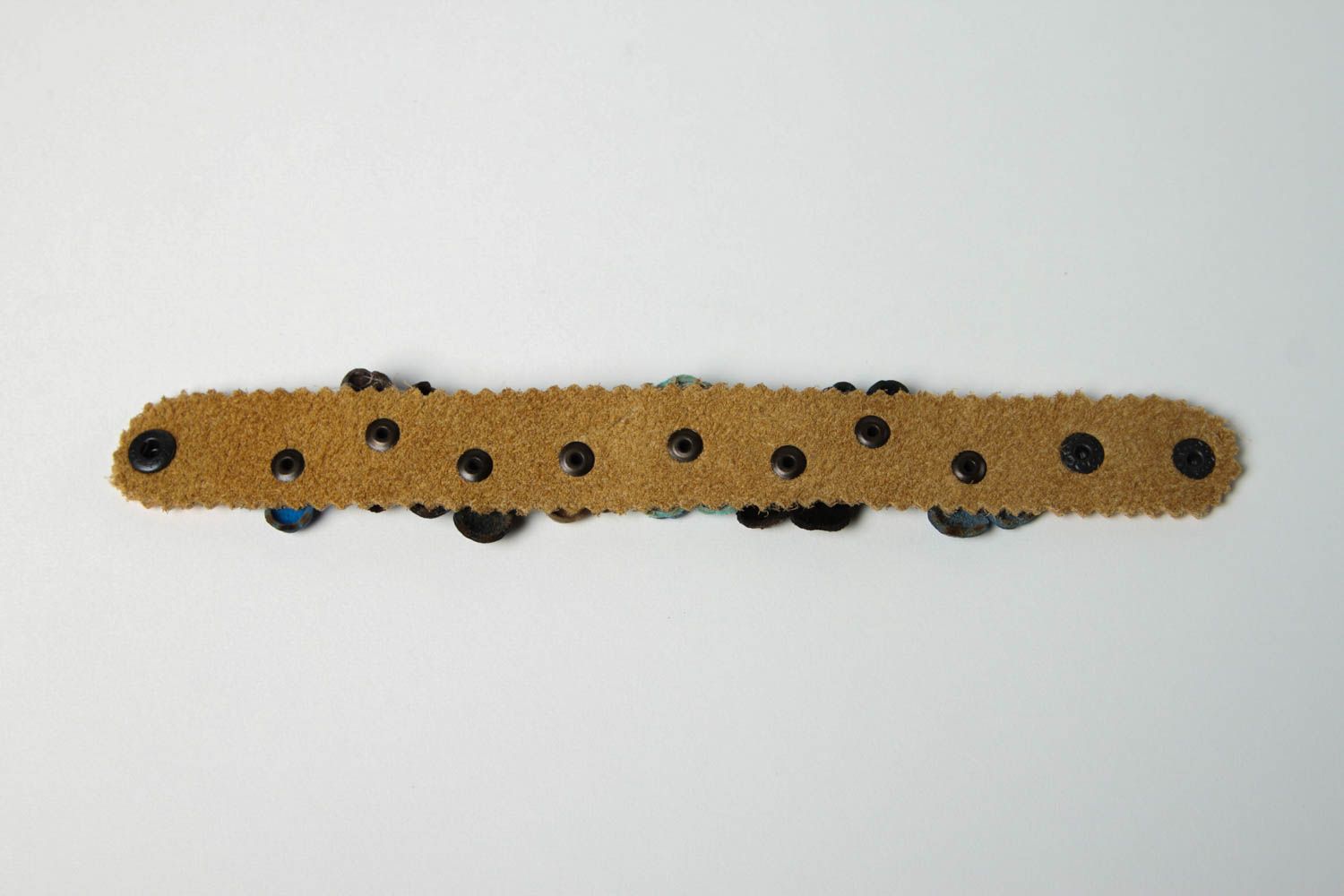 Bracciale in pelle fatto a mano accessorio originale braccialetto di moda foto 5