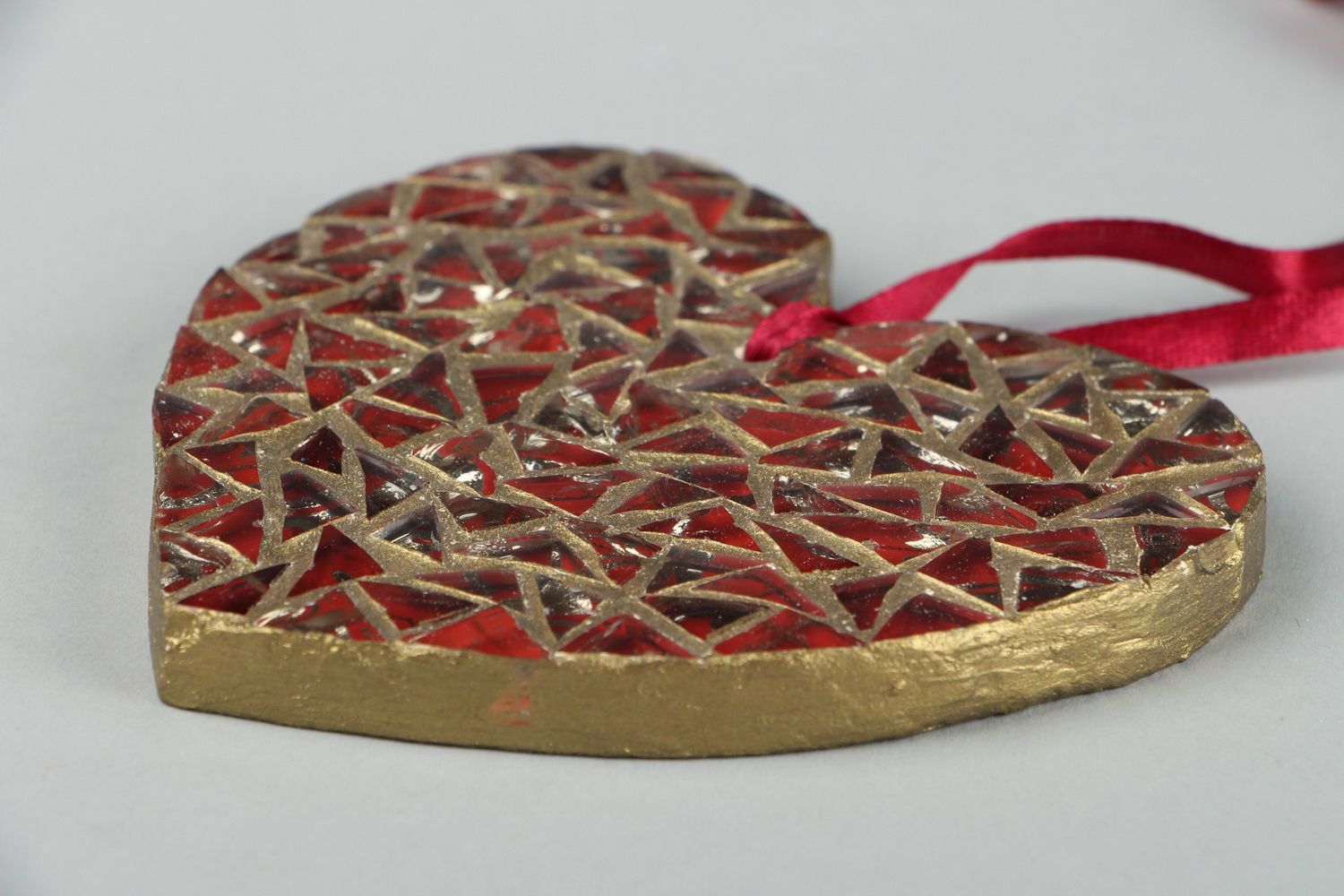 Decorative pendant Garnet heart photo 4