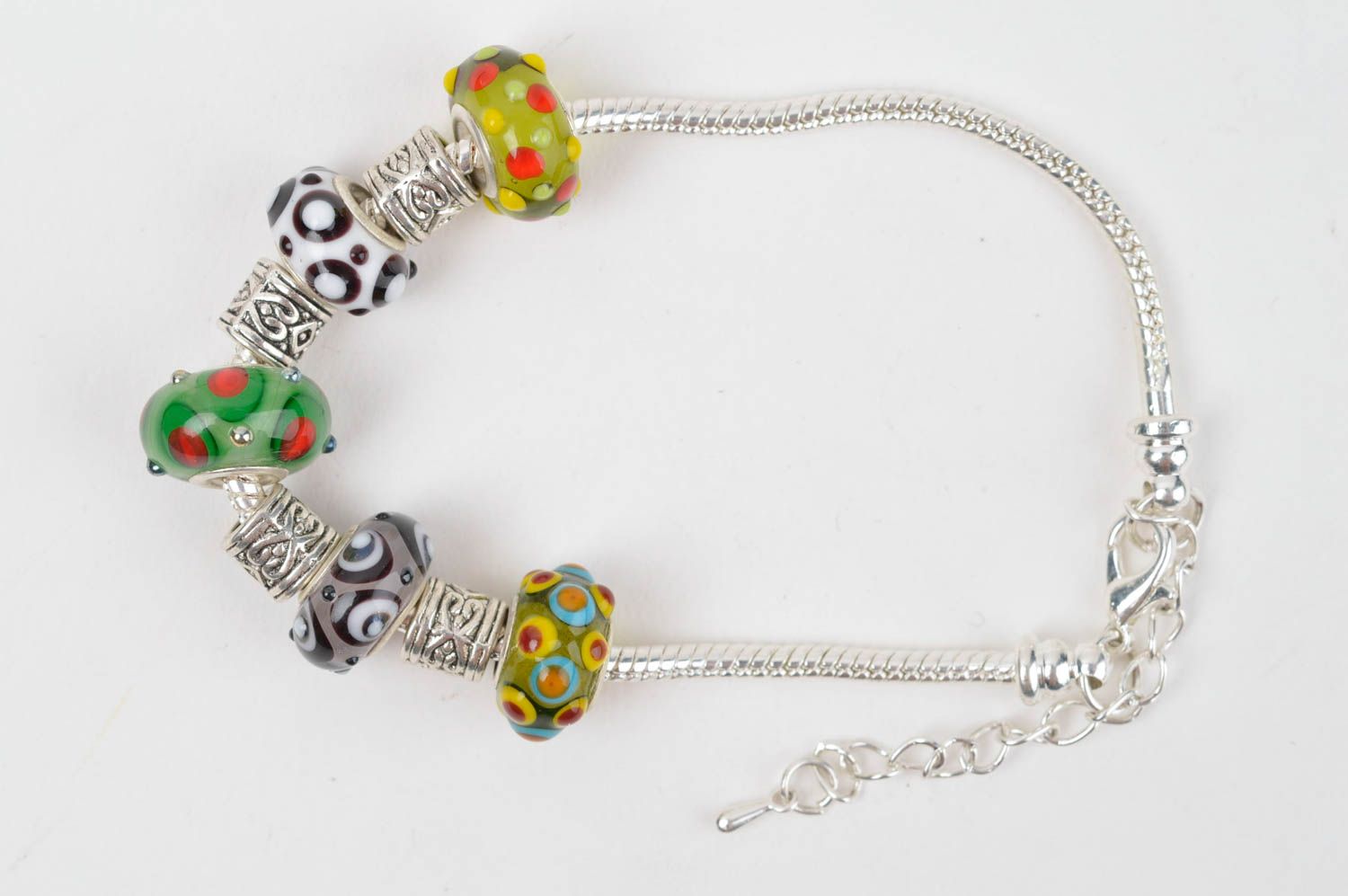 Unusual handmade glass bracelet beaded bracelet fashion accessories small gifts photo 3