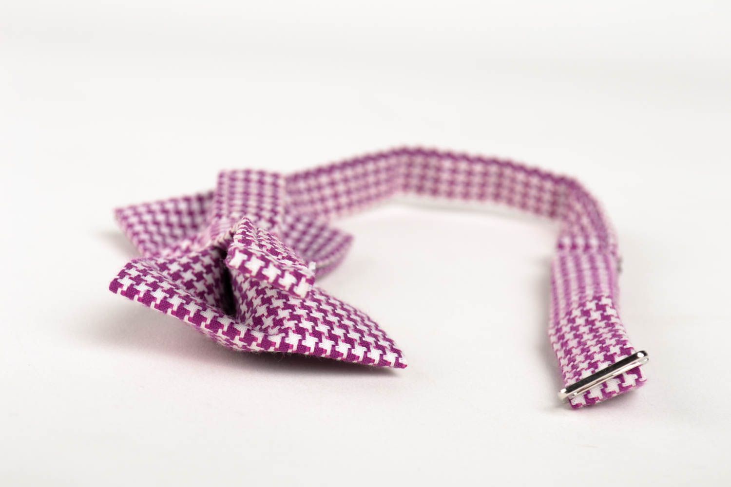 Corbata de lazo artesanal pajarita moderna con estampado accesorio unisex foto 3