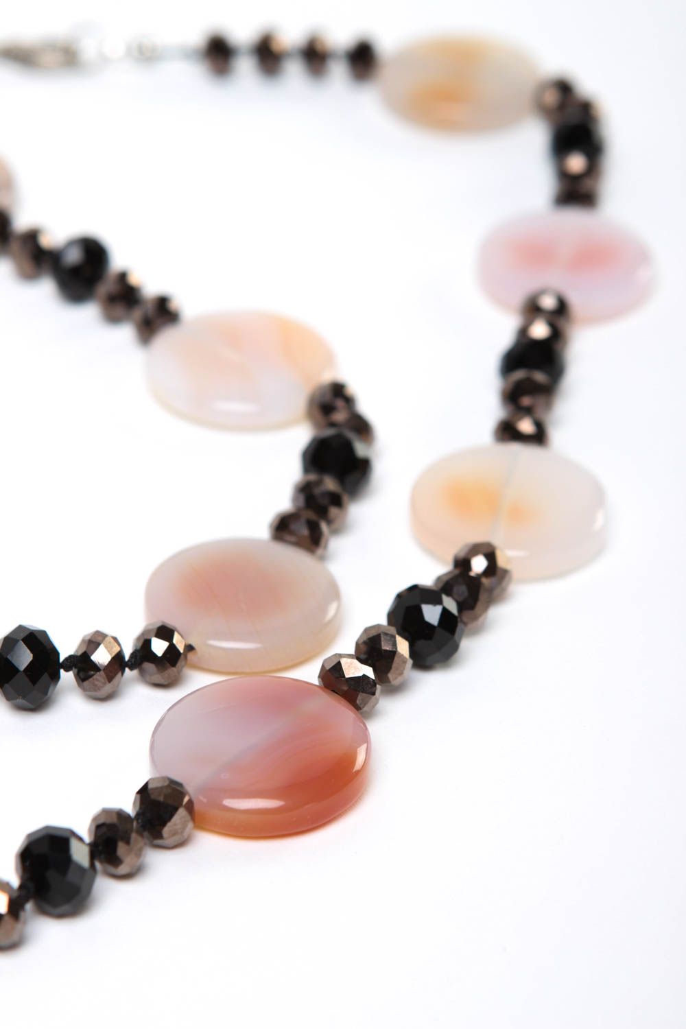 Handmade necklace bead necklace gemstone jewelry designer accessories gift ideas photo 3