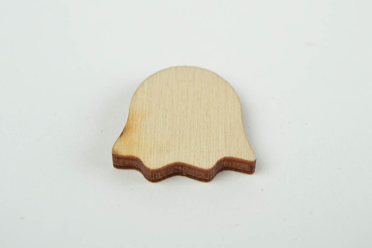 Wooden little ghost blank for DIY projects for toddlers photo 5