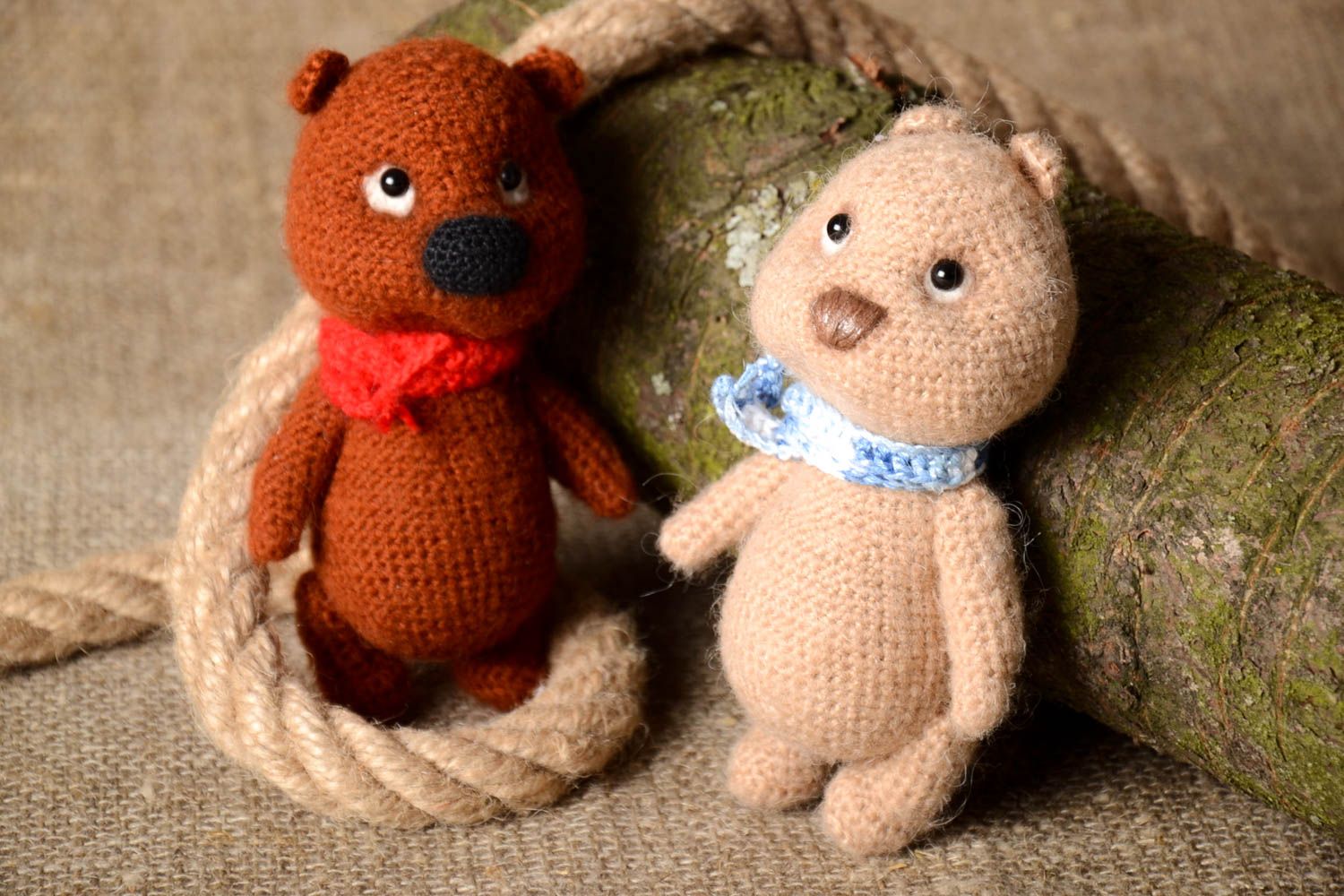 Hand-crocheted stuffed toy handmade soft toys bear toys for children and decor photo 1