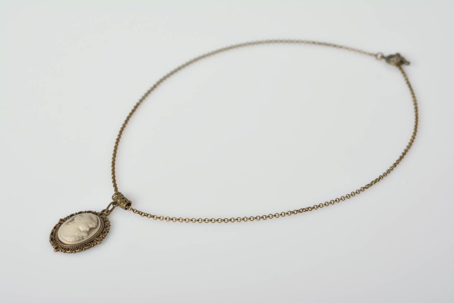 Beautiful handmade plastic pendant necklace polymer clay ideas artisan jewelry photo 1