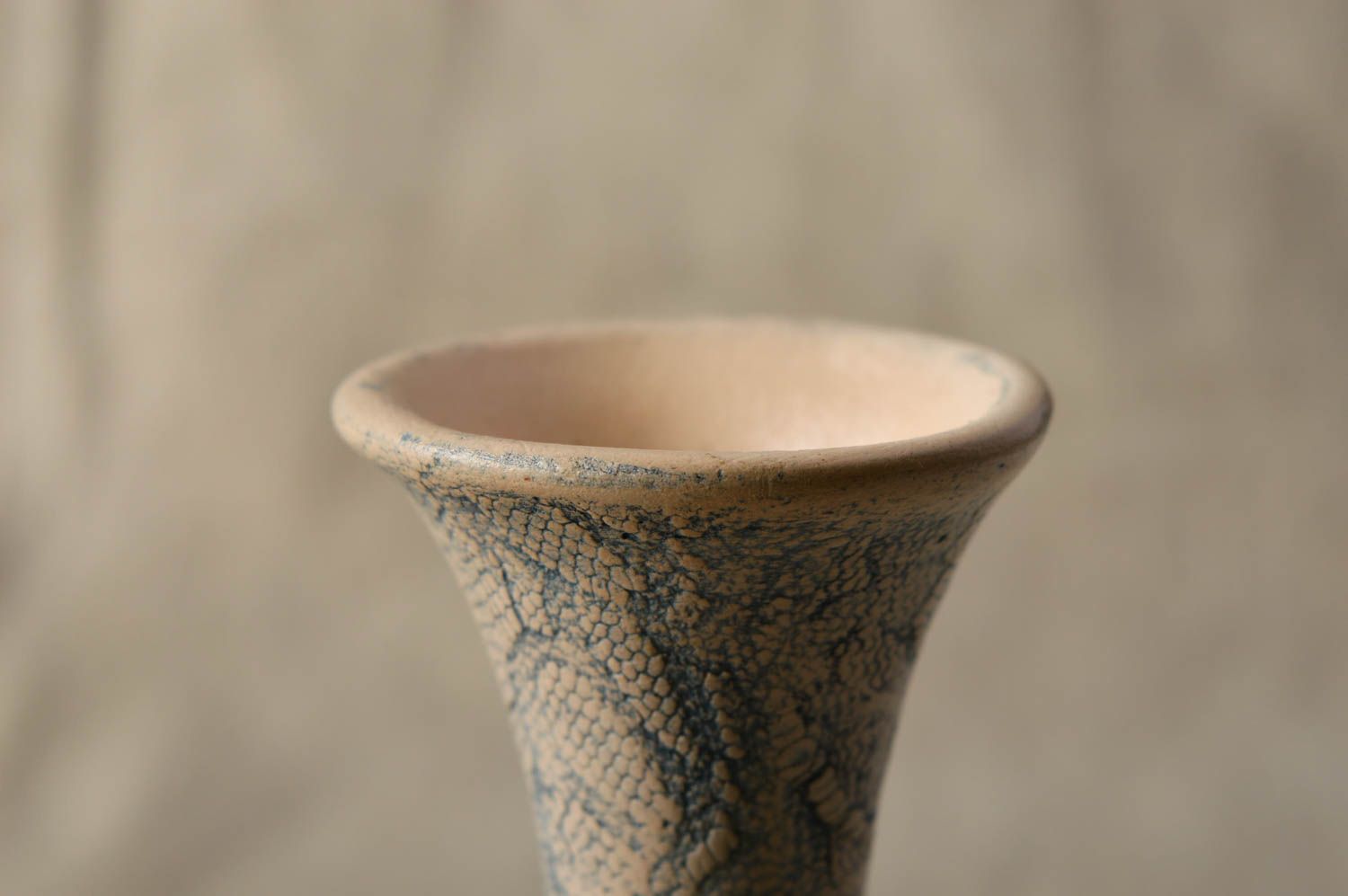 Vase design Déco maison fait main ornement motif dentelle Cadeau original photo 5