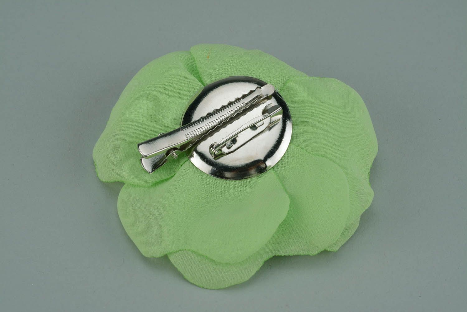Brooch hairpin in the shape of a flower photo 3