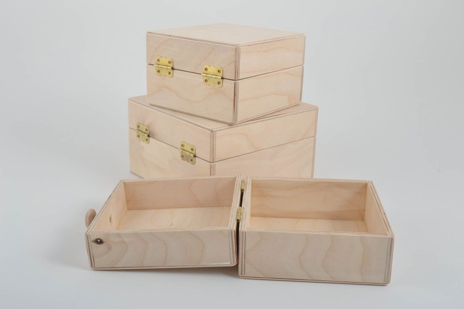 Cajas de madera para decorar artesanales artículos para pintar regalo original foto 5