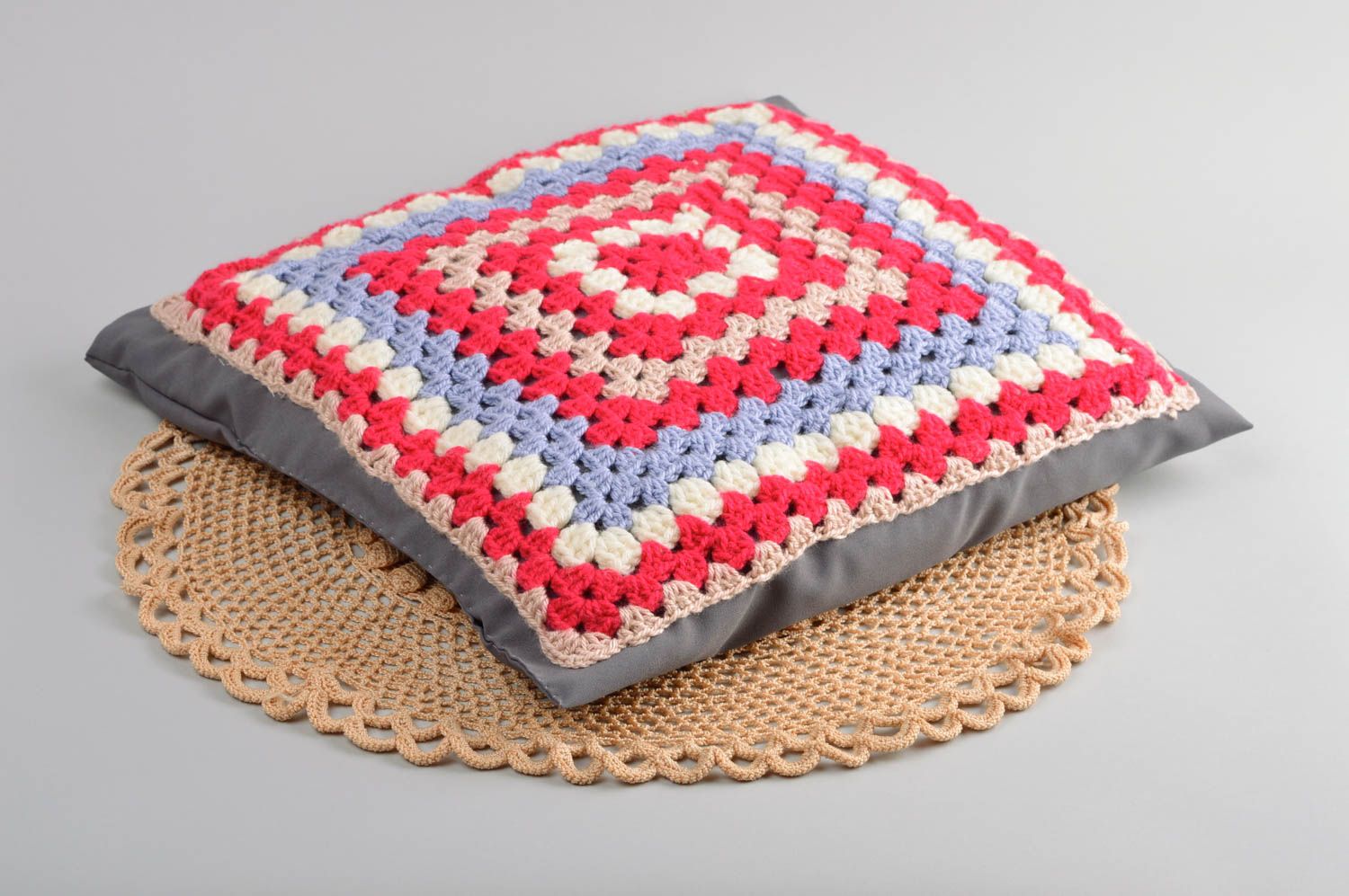 Handmade pillow unusual cushion designer pilow interior decor gift ideas photo 1