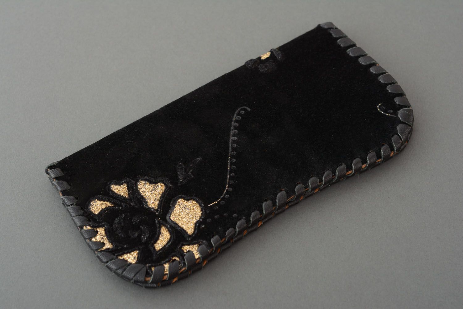Homemade leather purse photo 4