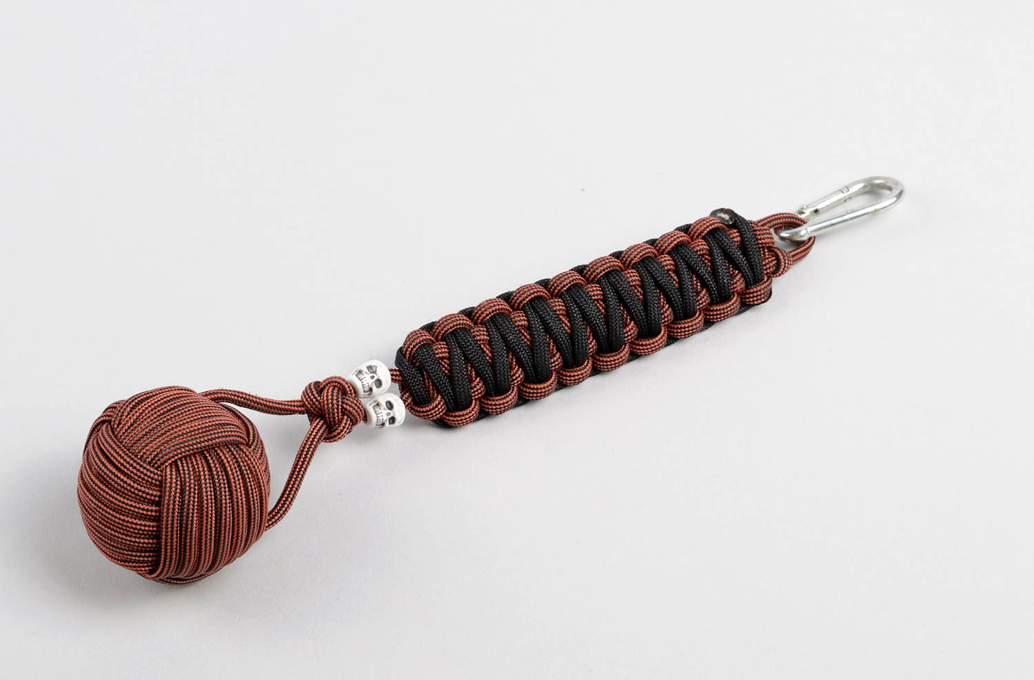 Unusual handmade cord keychain woven keychain design phone charm cool keyrings photo 1