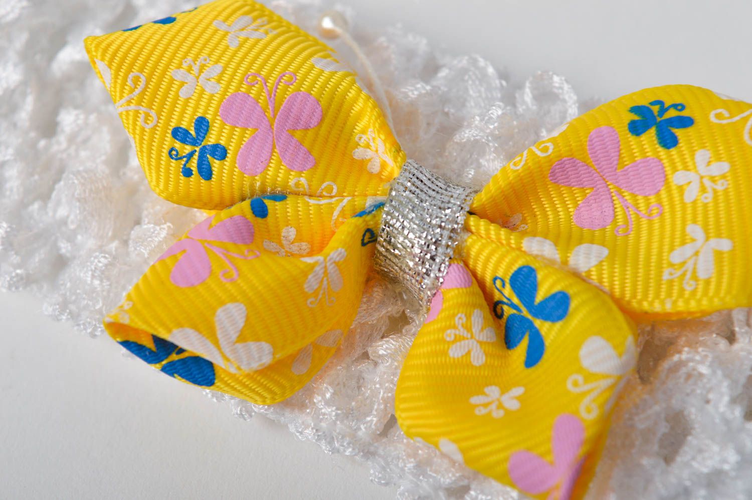 Handmade baby headband hair accessory for babies present for little girl photo 5