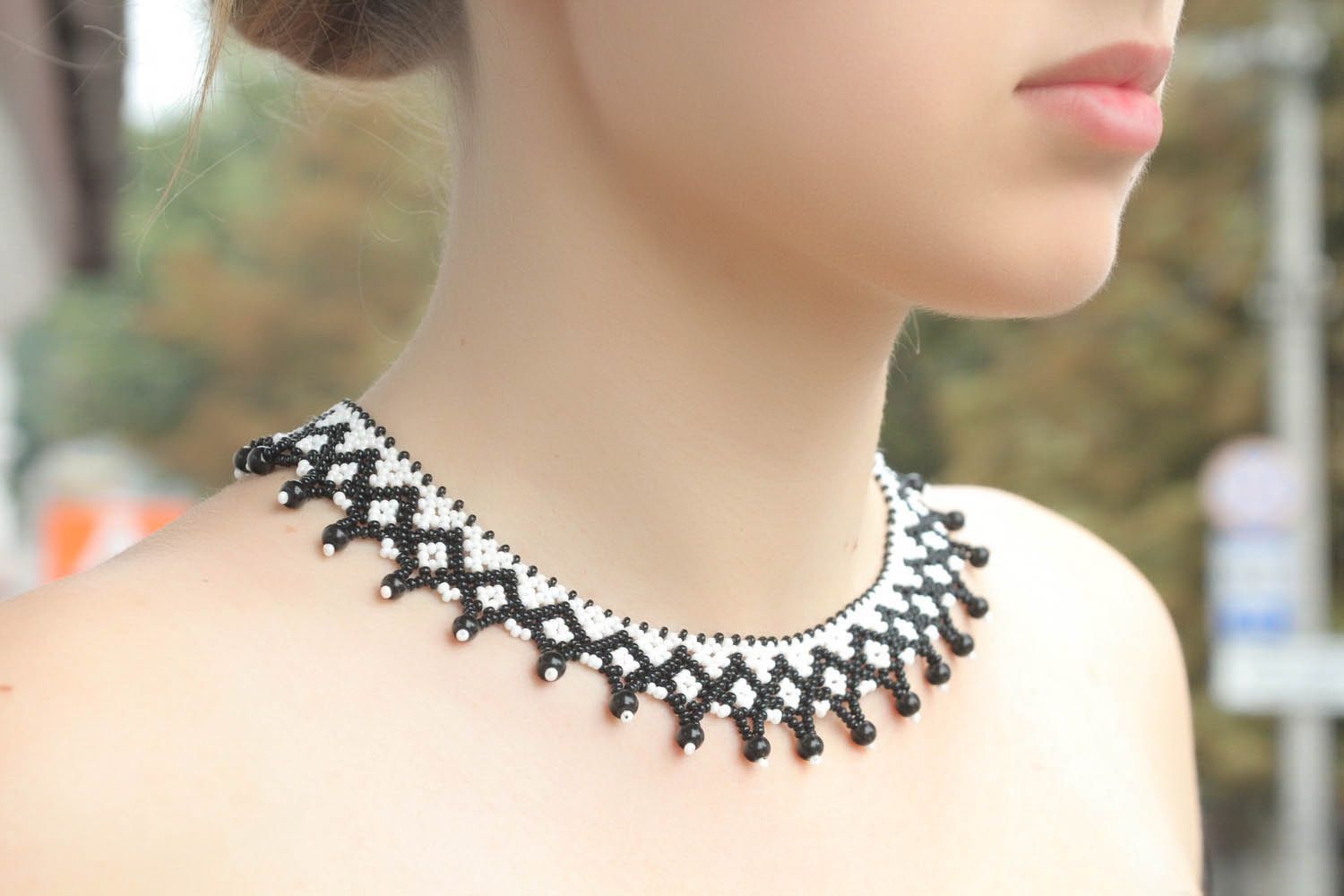 Ethnic beaded necklace photo 1