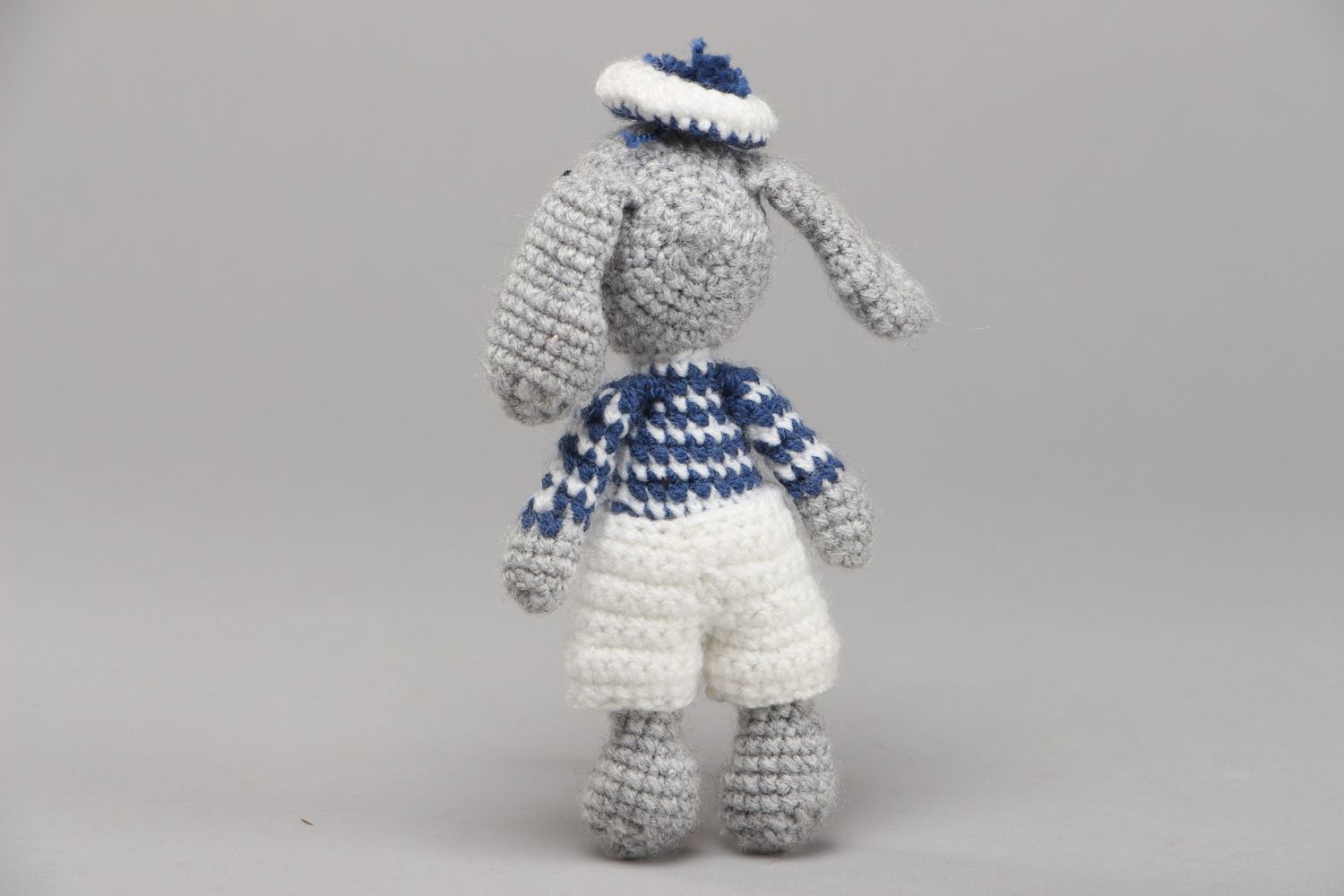 Jouet mou tricoté au crochet fait main Lapin photo 3