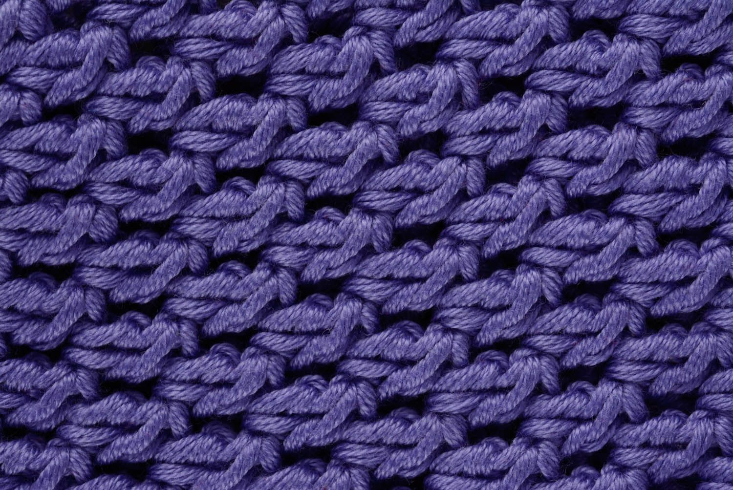Sac tricoté violet photo 5