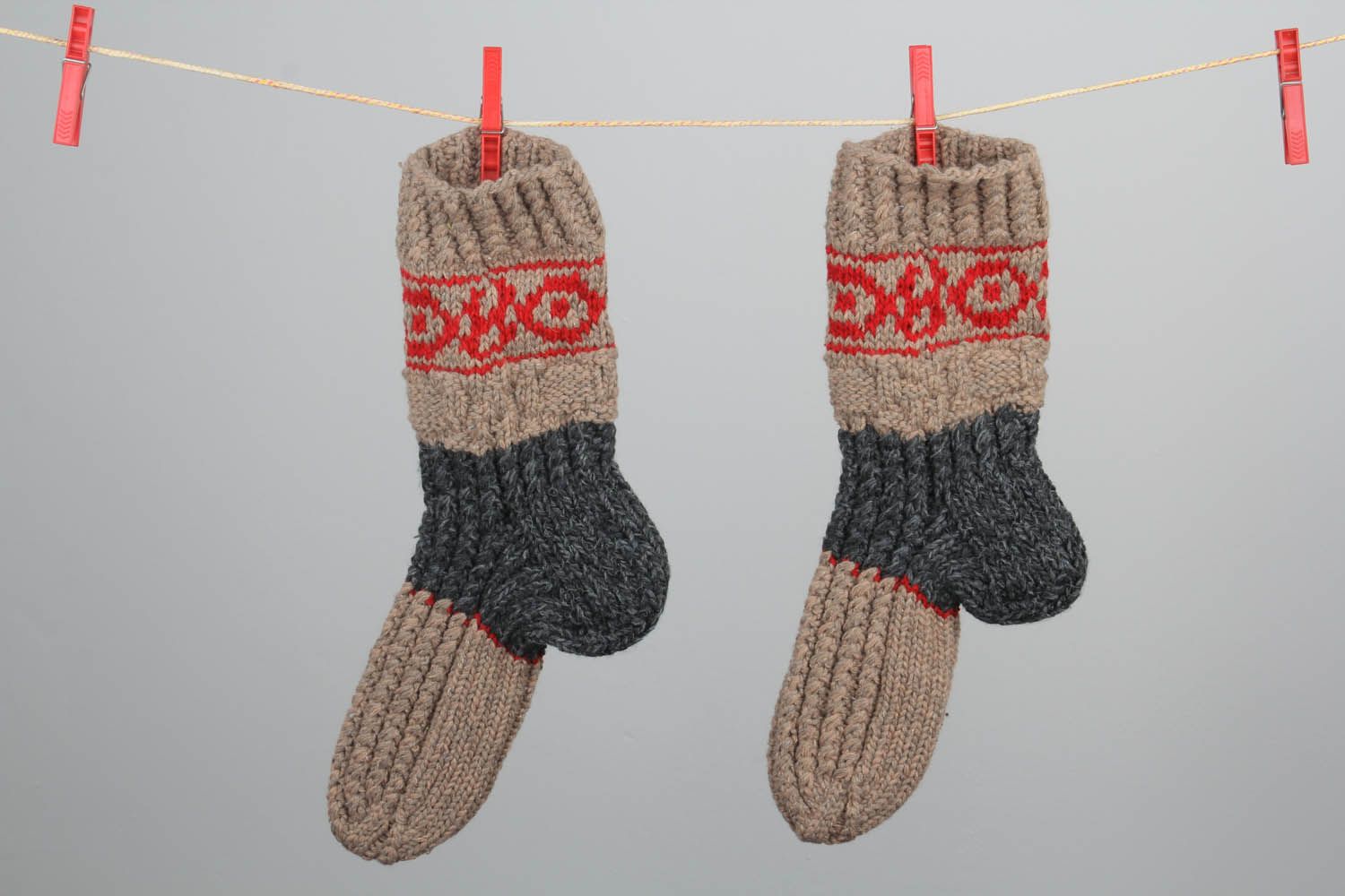 Long knitted socks photo 1