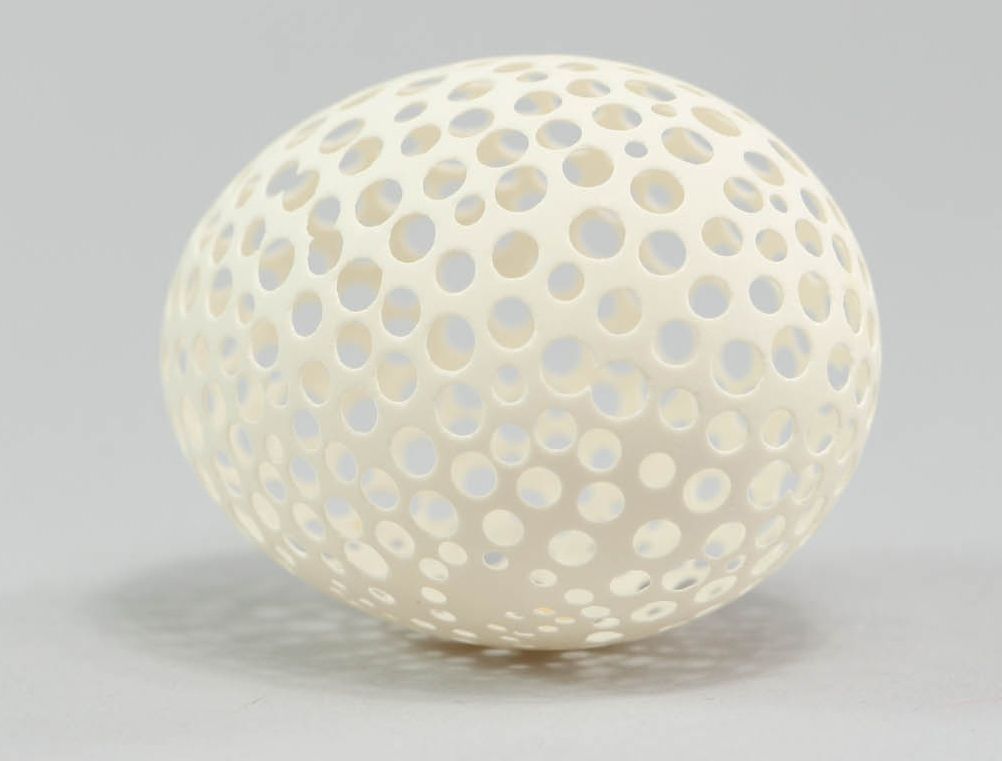 Декоративное гусиное яйцо фото 1