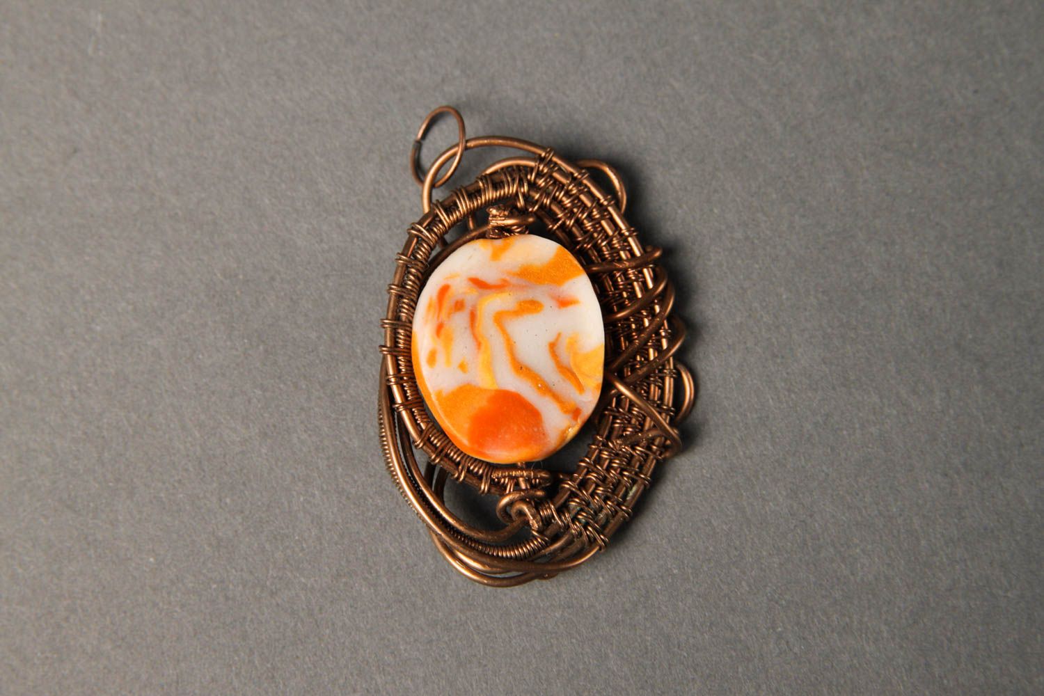 Stylish handmade copper pendant fashion accessories metal jewelry designs photo 4